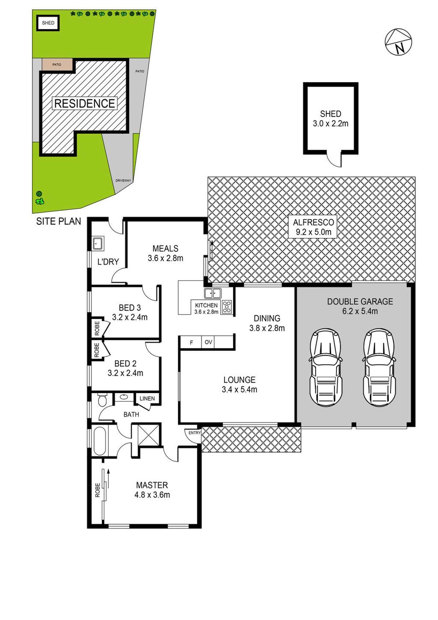 Floorplan of Homely house listing, 13 Hinkler Place, Doonside NSW 2767