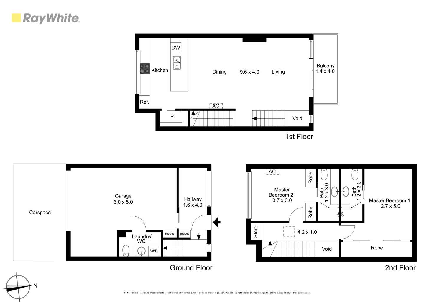 Floorplan of Homely townhouse listing, 2/87 Middleborough Road, Burwood VIC 3125