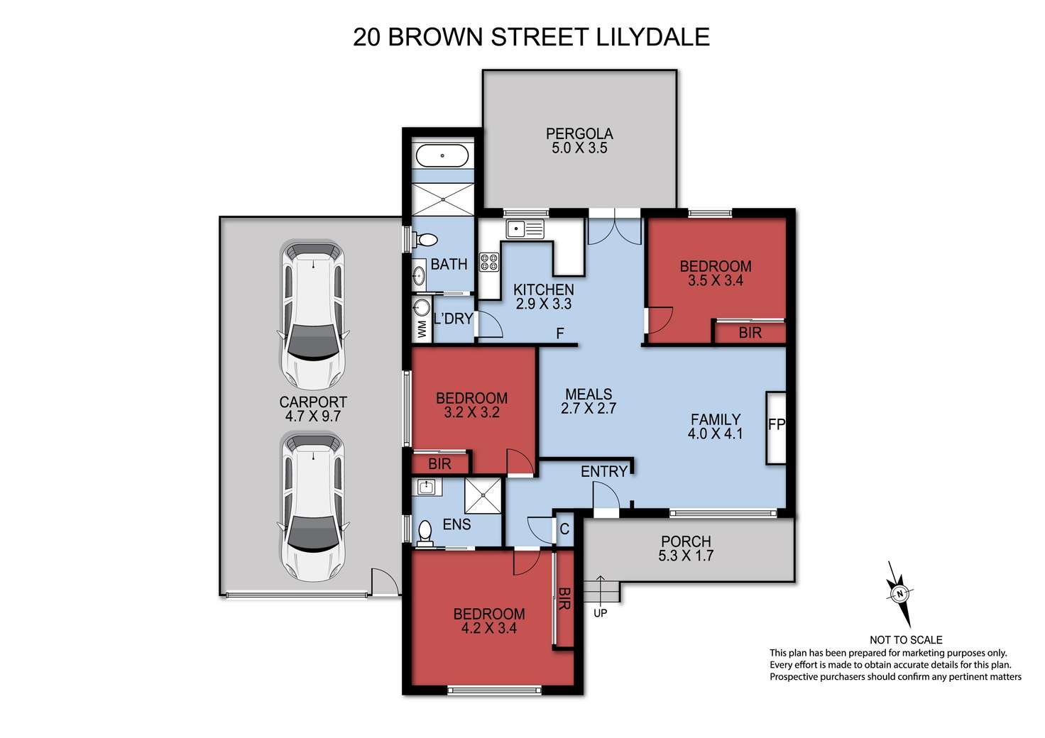 Floorplan of Homely house listing, 20 Brown Street, Lilydale VIC 3140