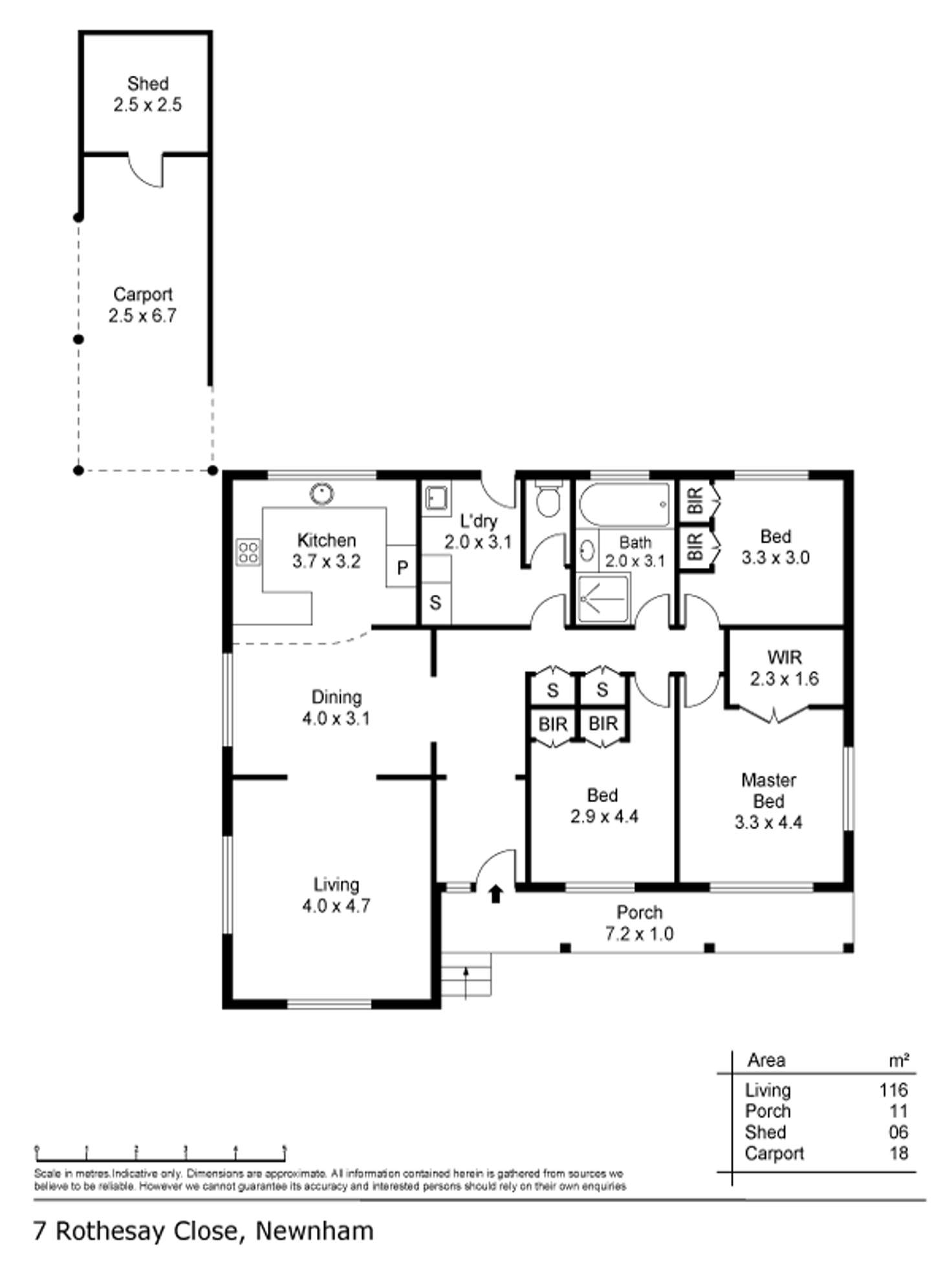 Floorplan of Homely house listing, 7 Rothesay Close, Newnham TAS 7248