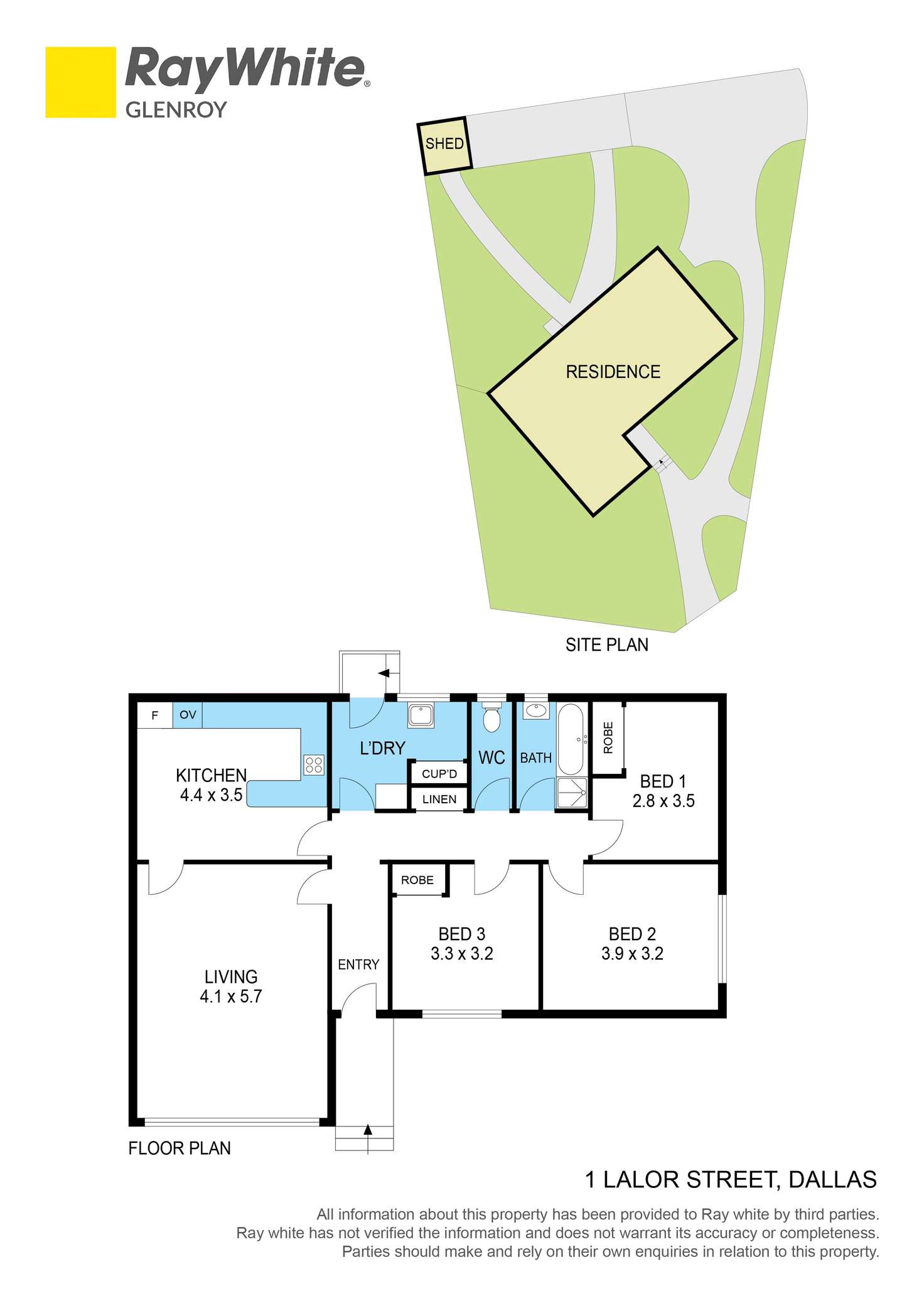 Floorplan of Homely house listing, 1 Lalor Street, Dallas VIC 3047
