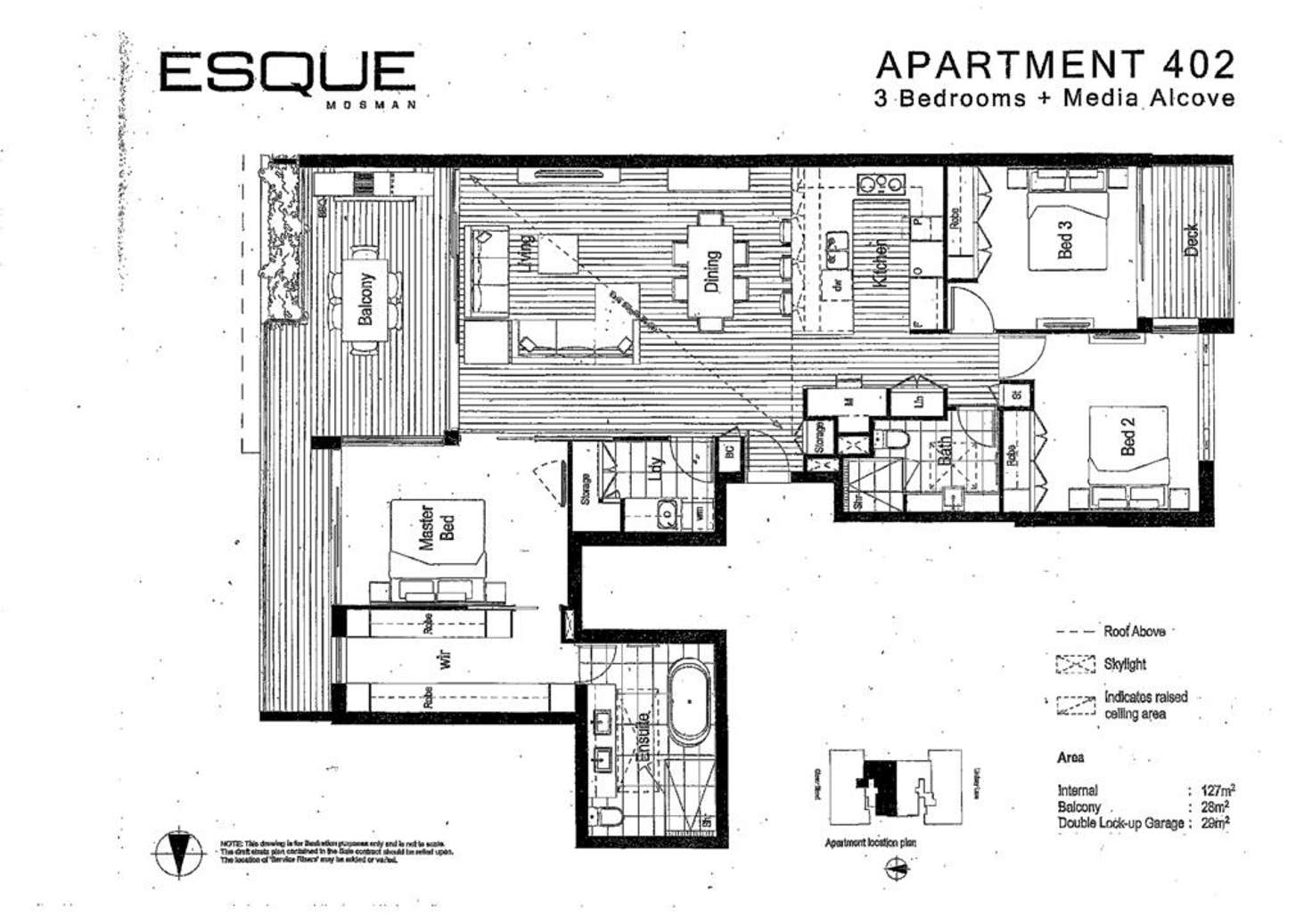 Floorplan of Homely apartment listing, 402/100 Glover Street, Mosman NSW 2088