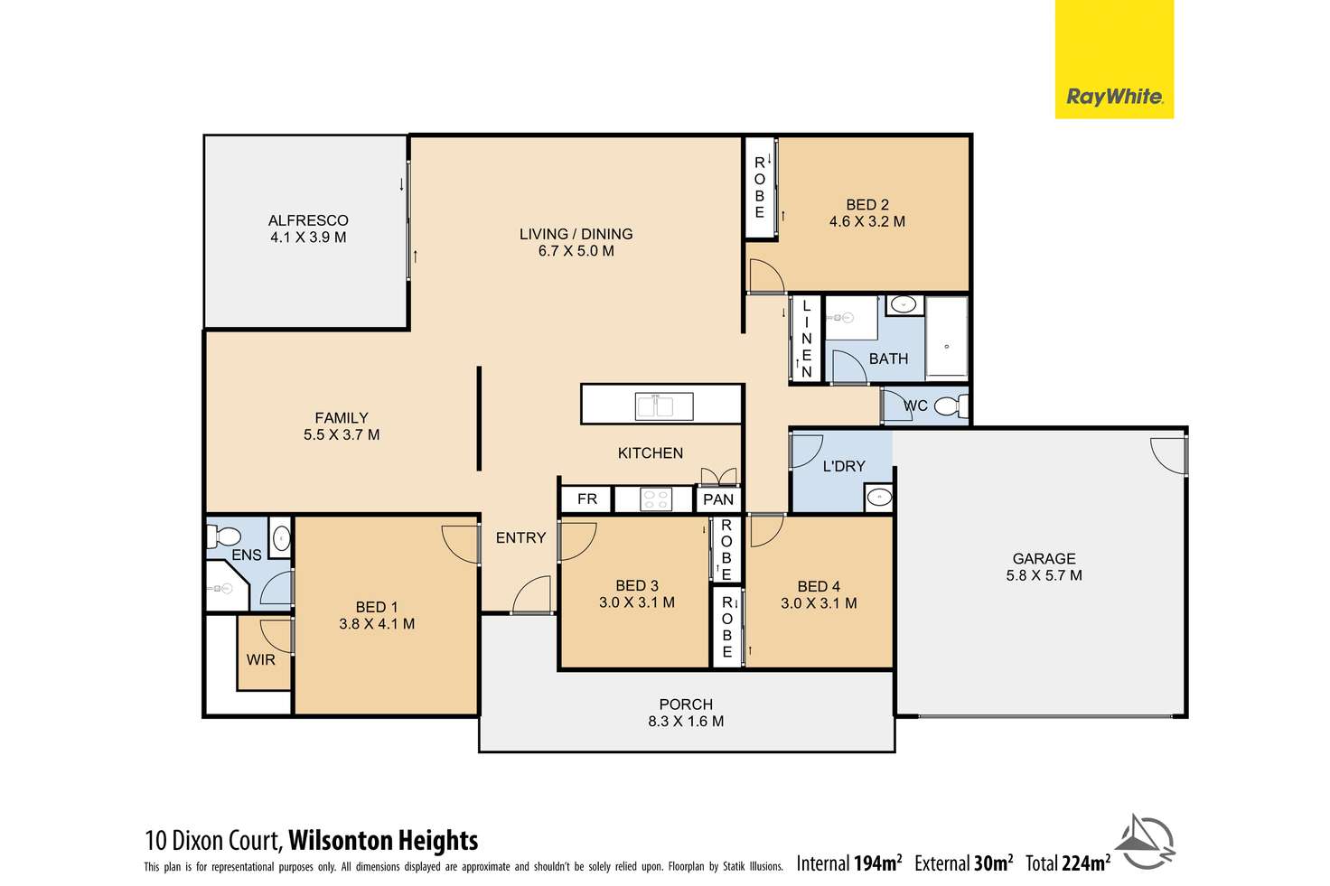 Floorplan of Homely house listing, 10 Dixon Court, Wilsonton Heights QLD 4350