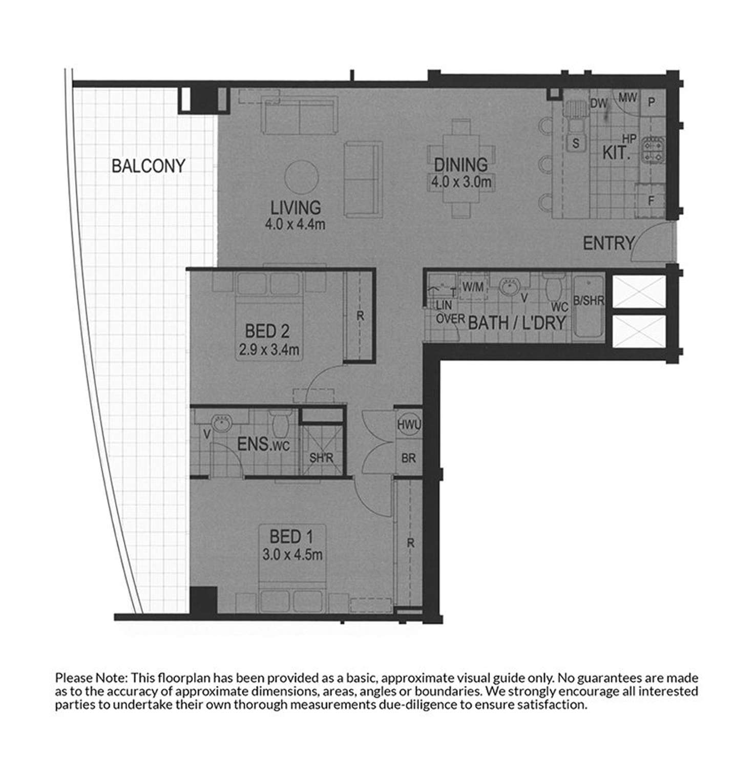 Floorplan of Homely apartment listing, 121/181 Adelaide Terrace, East Perth WA 6004