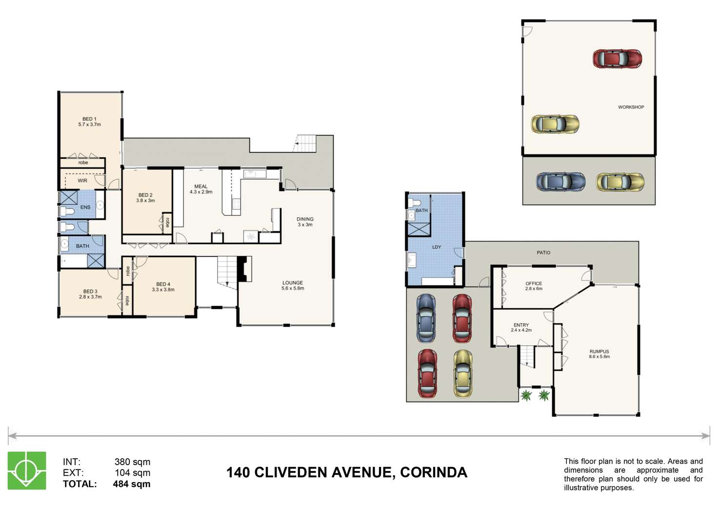 Floorplan of Homely house listing, 140 Cliveden Avenue, Corinda QLD 4075