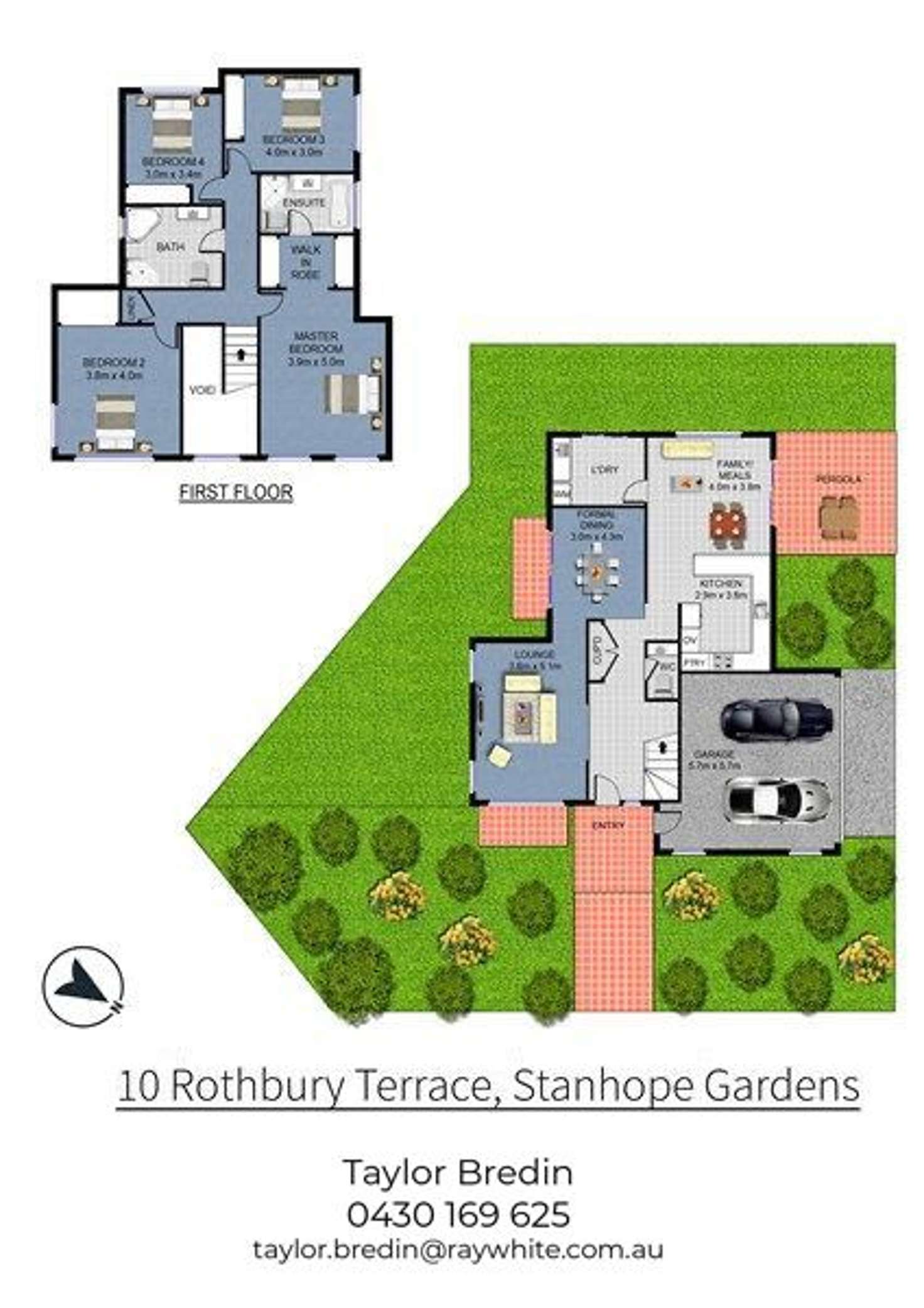 Floorplan of Homely house listing, 10 Rothbury Terrace, Stanhope Gardens NSW 2768