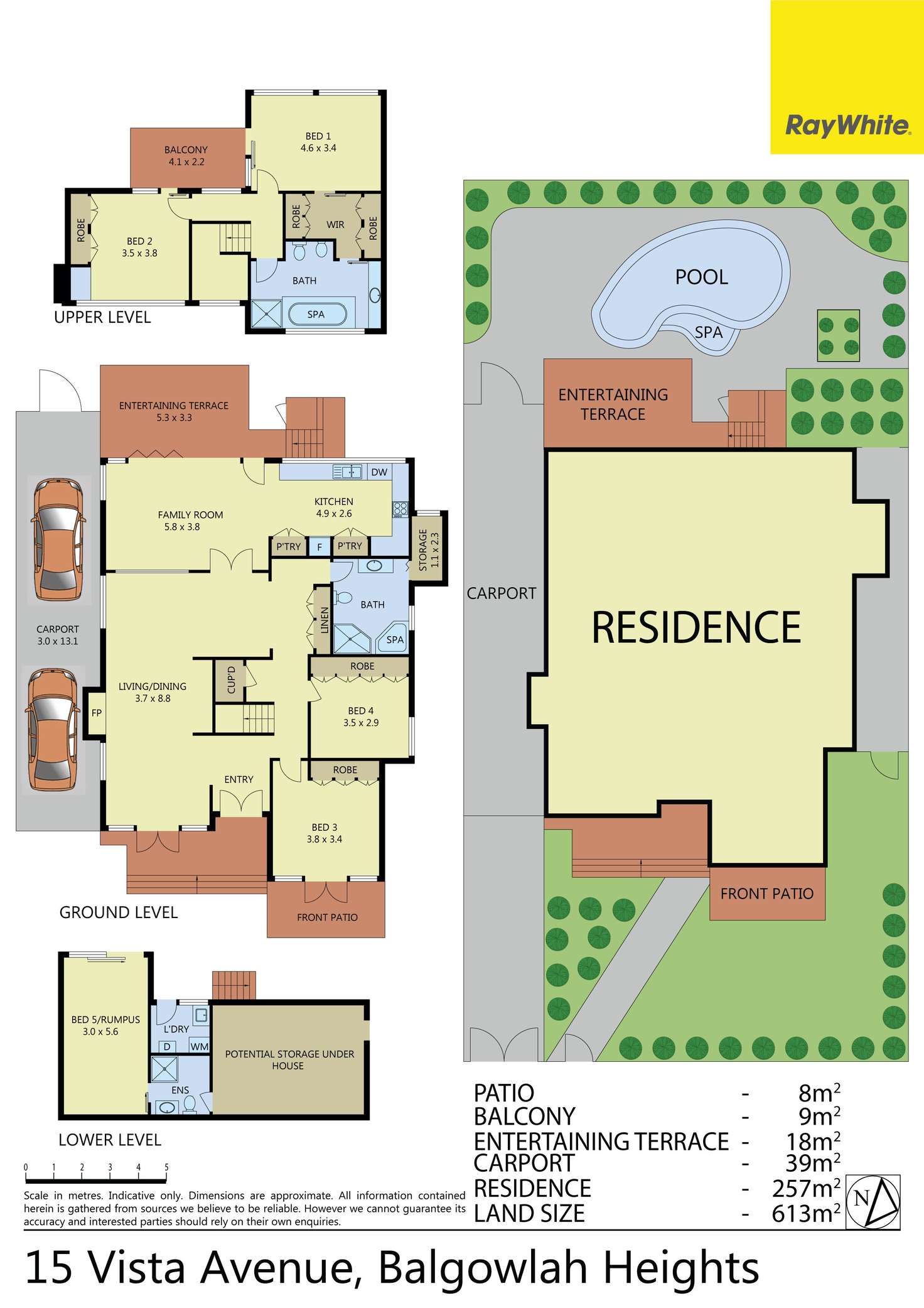 Floorplan of Homely house listing, 15 Vista Avenue, Balgowlah Heights NSW 2093