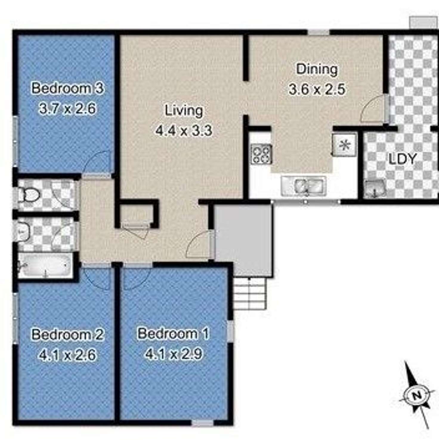 Floorplan of Homely house listing, 66 Koomooloo Crescent, Shalvey NSW 2770