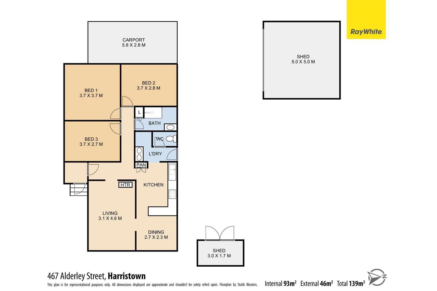 Floorplan of Homely house listing, 467 Alderley Street, Harristown QLD 4350