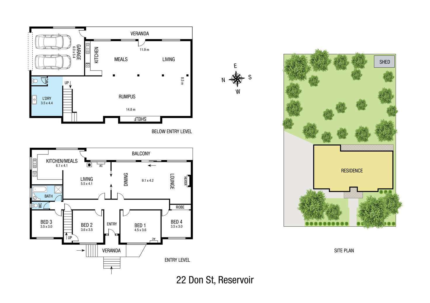 Floorplan of Homely house listing, 22 Don Street, Reservoir VIC 3073