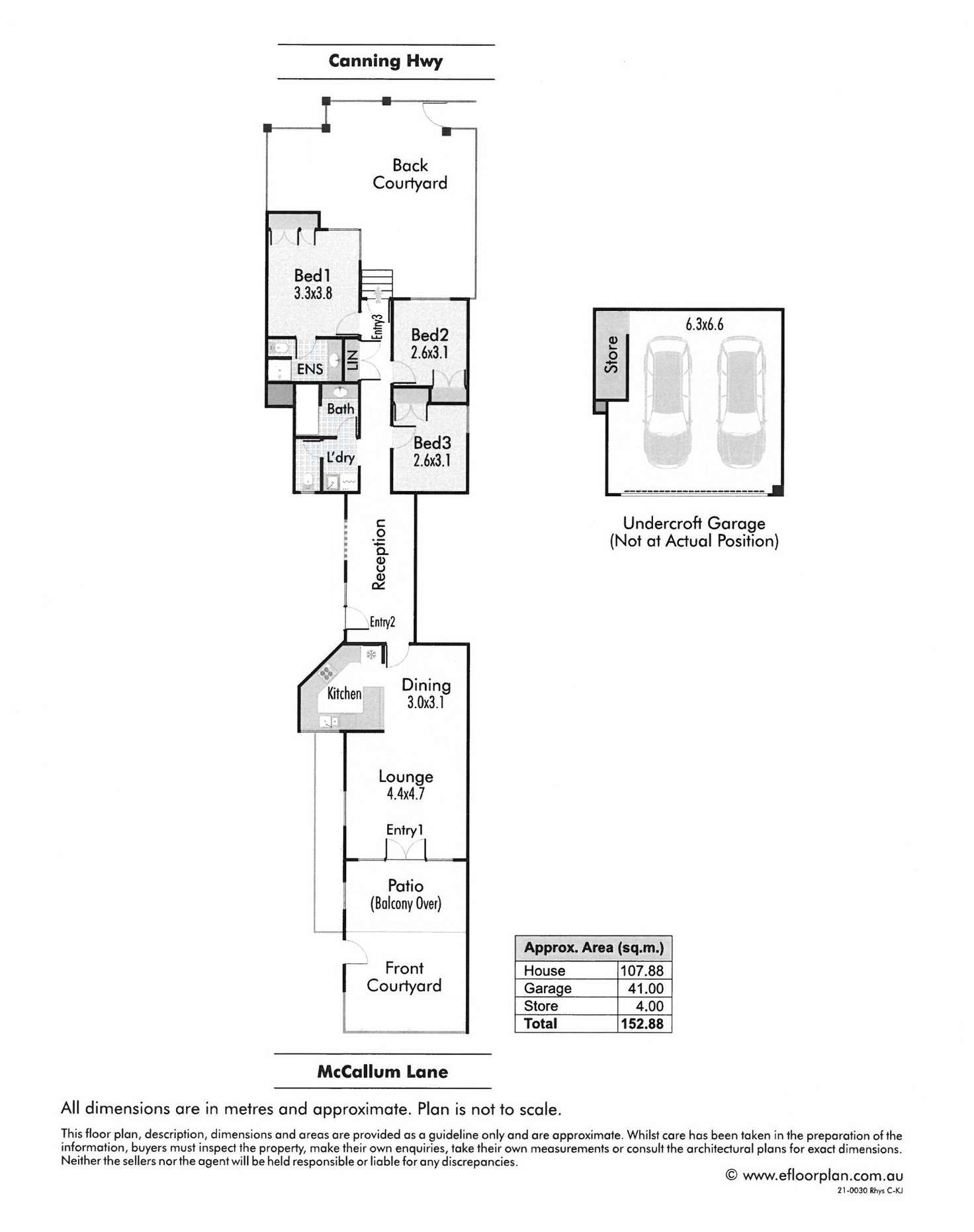 Floorplan of Homely apartment listing, 2/69 McCallum Lane, Victoria Park WA 6100