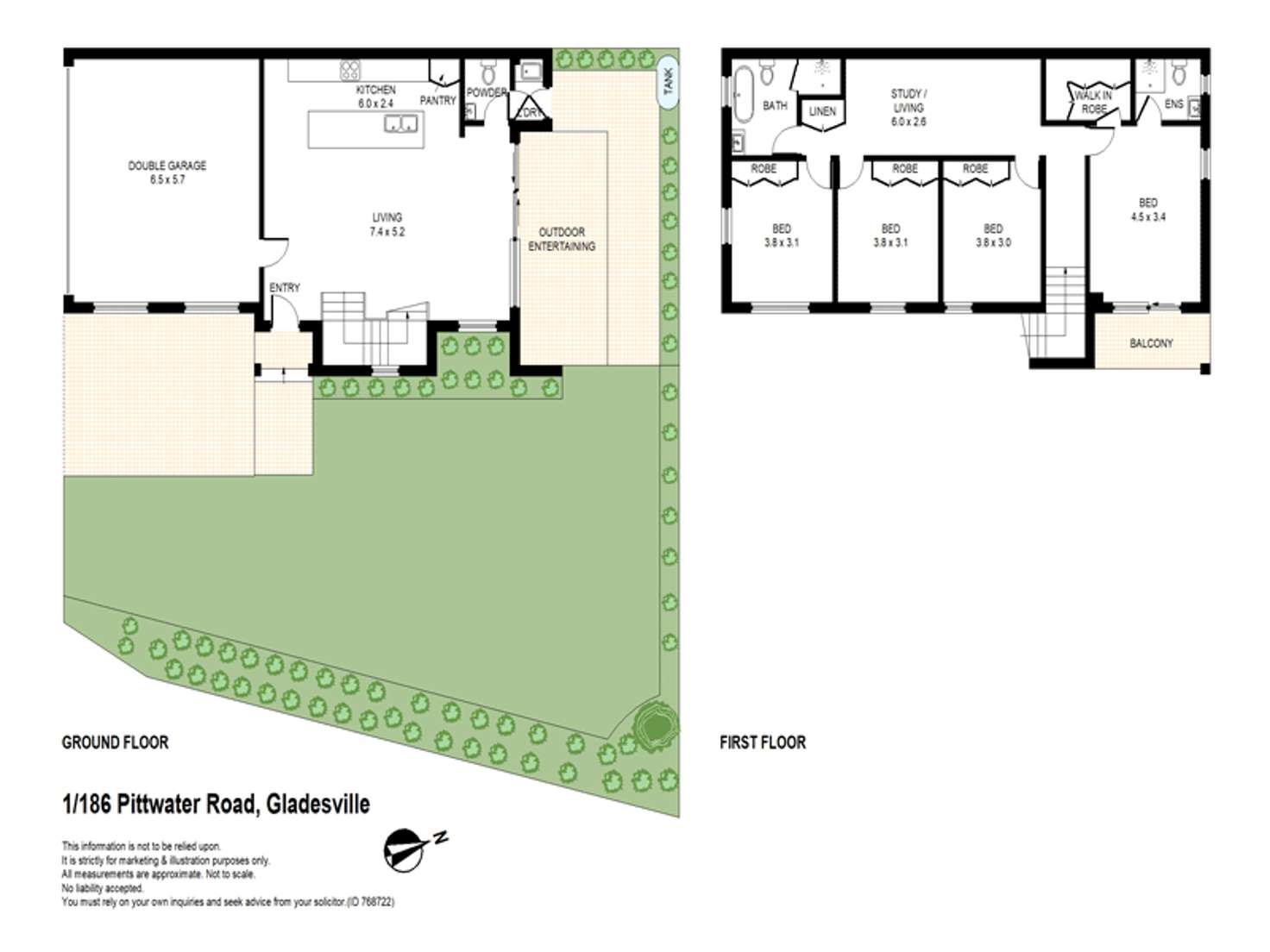 Floorplan of Homely house listing, 1/186 Pitttwater Road, Gladesville NSW 2111
