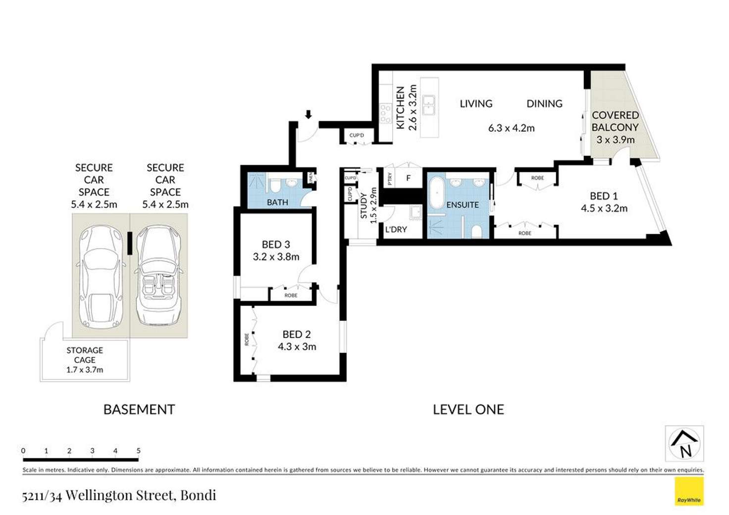 Floorplan of Homely apartment listing, 5211/34 Wellington Street, Bondi NSW 2026