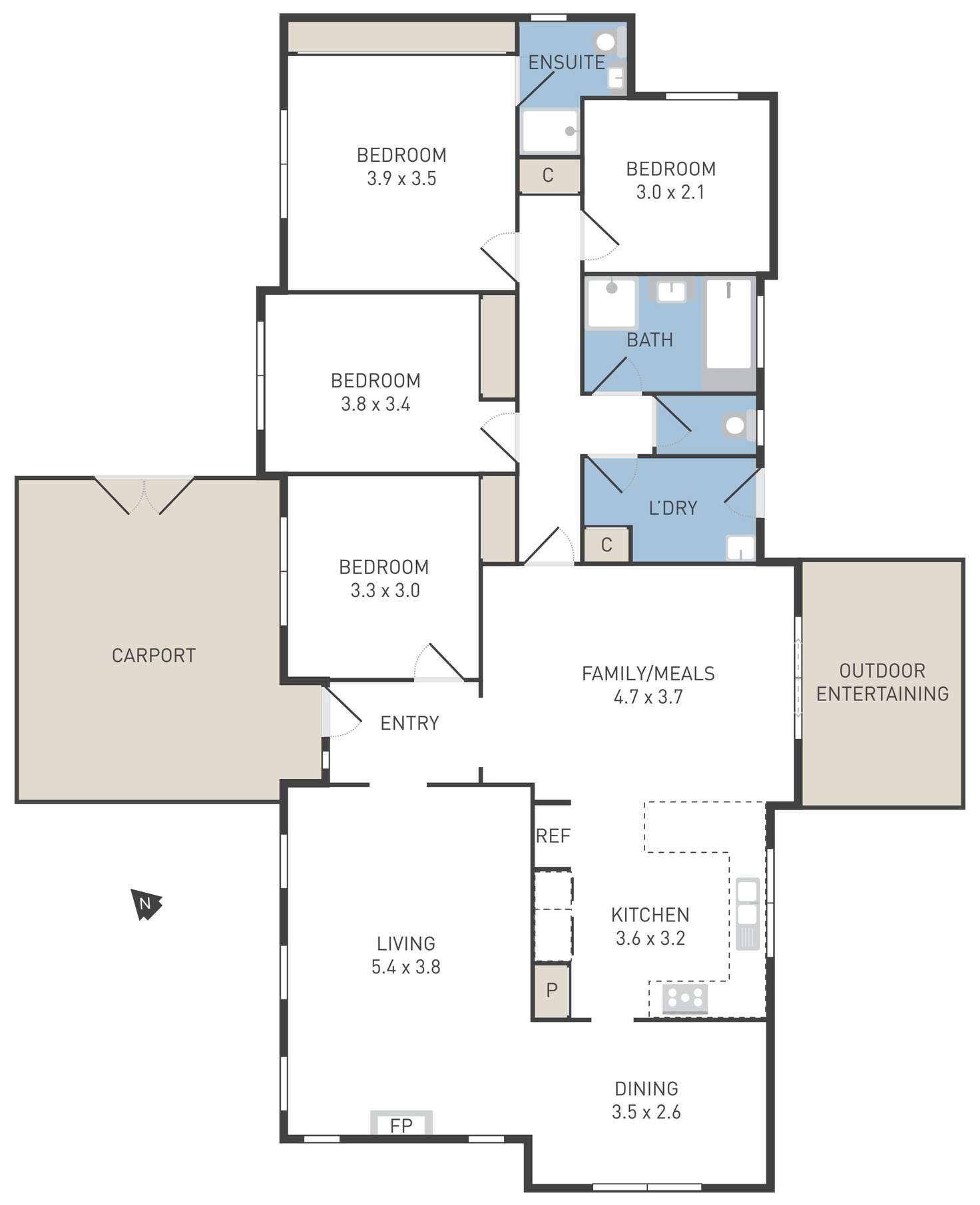Floorplan of Homely house listing, 22 Judkins Avenue, Hoppers Crossing VIC 3029