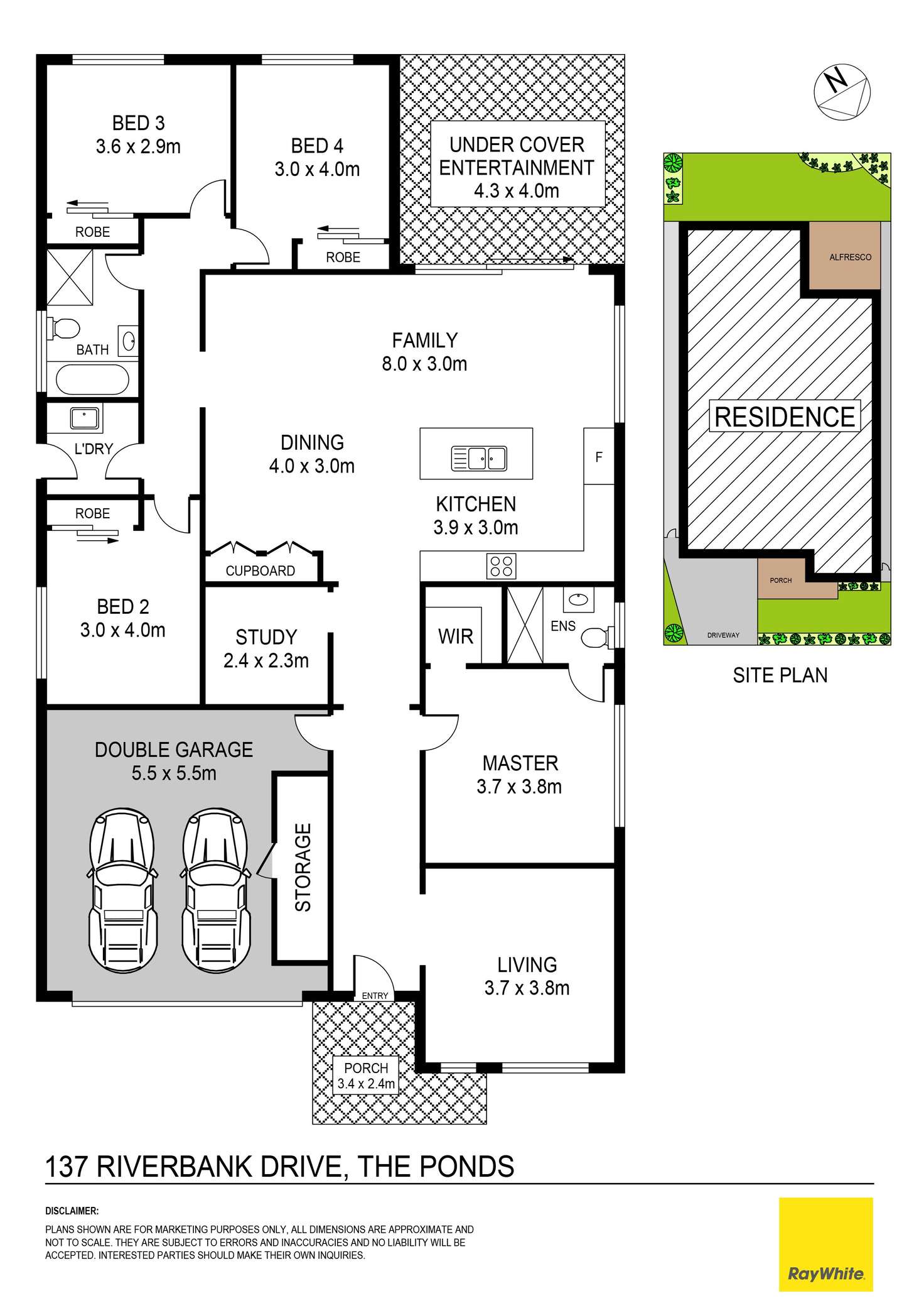 Floorplan of Homely house listing, 137 Riverbank Drive, The Ponds NSW 2769