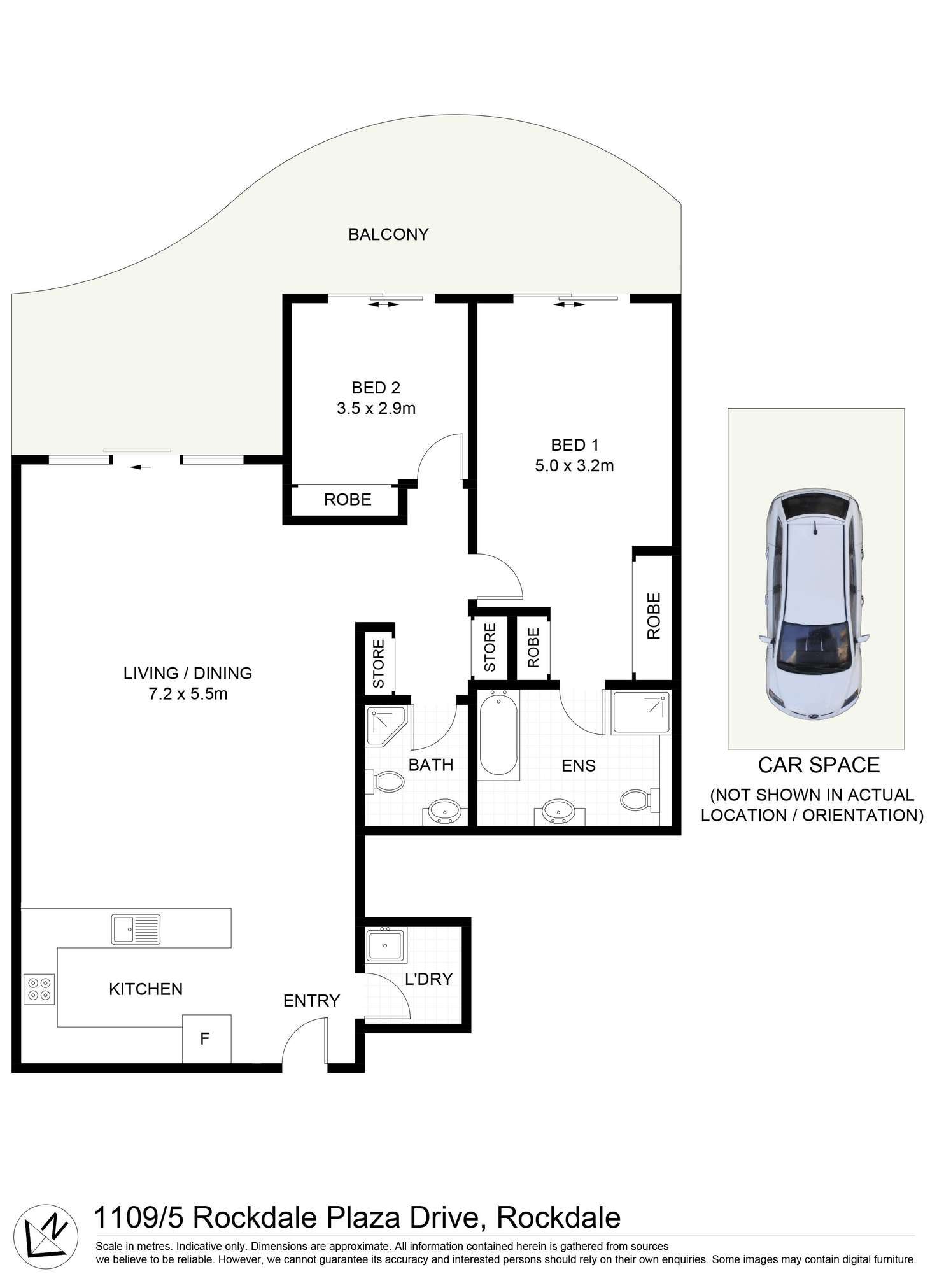 Floorplan of Homely apartment listing, 1109/5 Rockdale Plaza Drive, Rockdale NSW 2216
