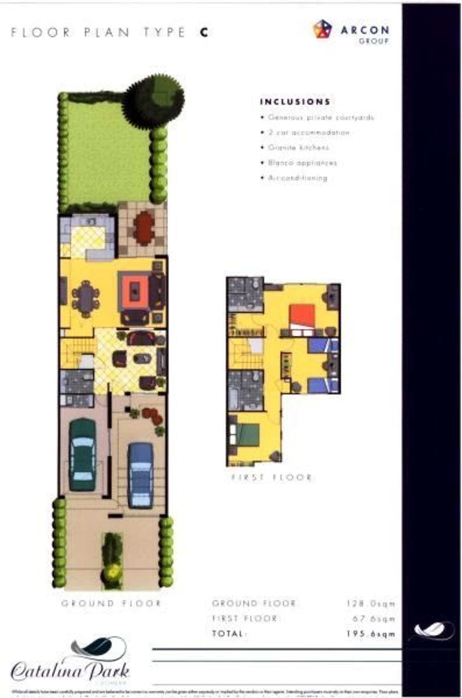 Floorplan of Homely townhouse listing, 128/66 Heathwood Drive, Upper Coomera QLD 4209