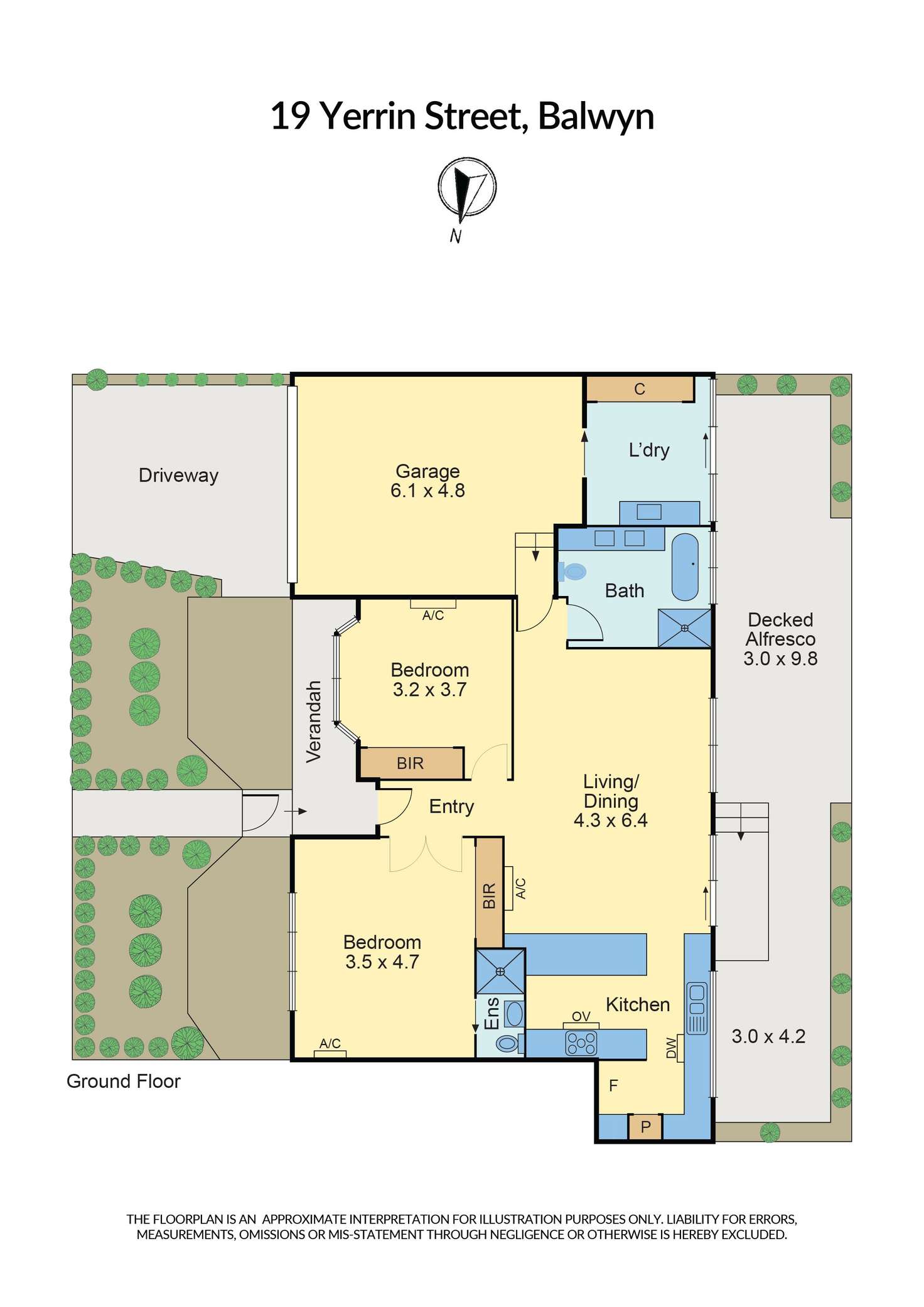 Floorplan of Homely house listing, 19 Yerrin Street, Balwyn VIC 3103