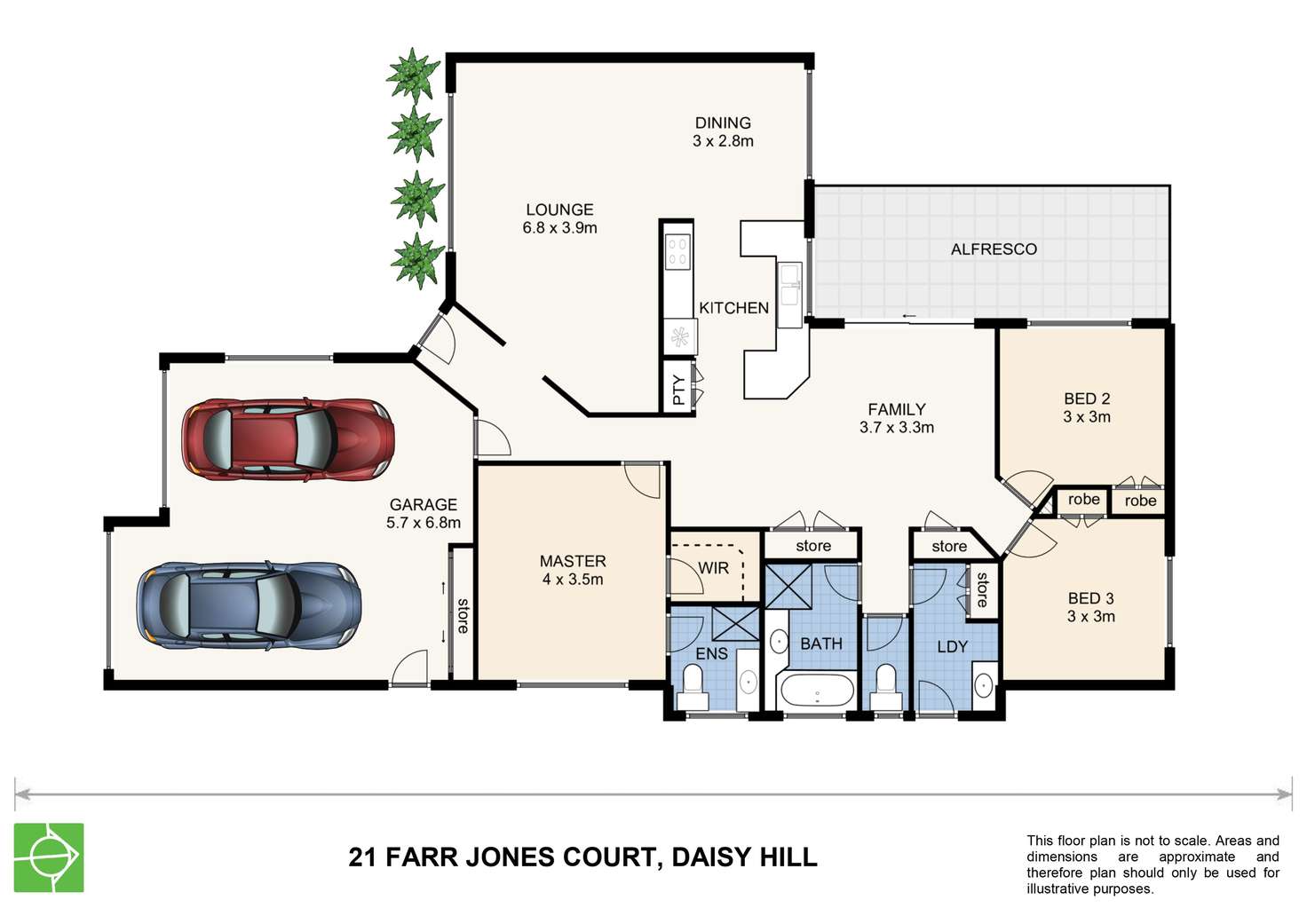 Floorplan of Homely house listing, 21 Farr-Jones Court, Daisy Hill QLD 4127