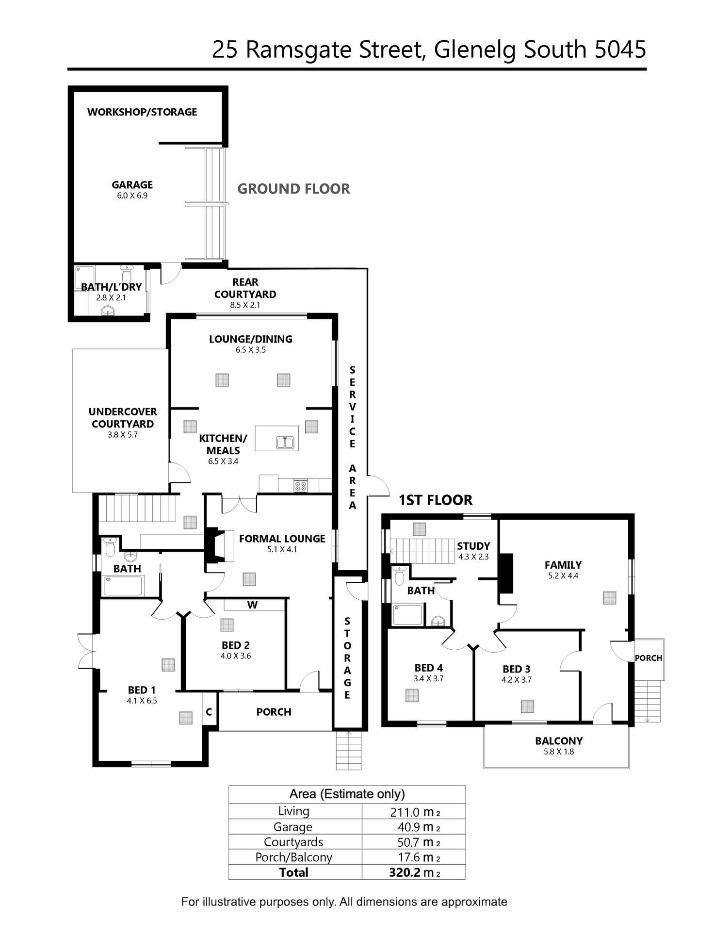 Floorplan of Homely house listing, 25 Ramsgate Street, Glenelg South SA 5045