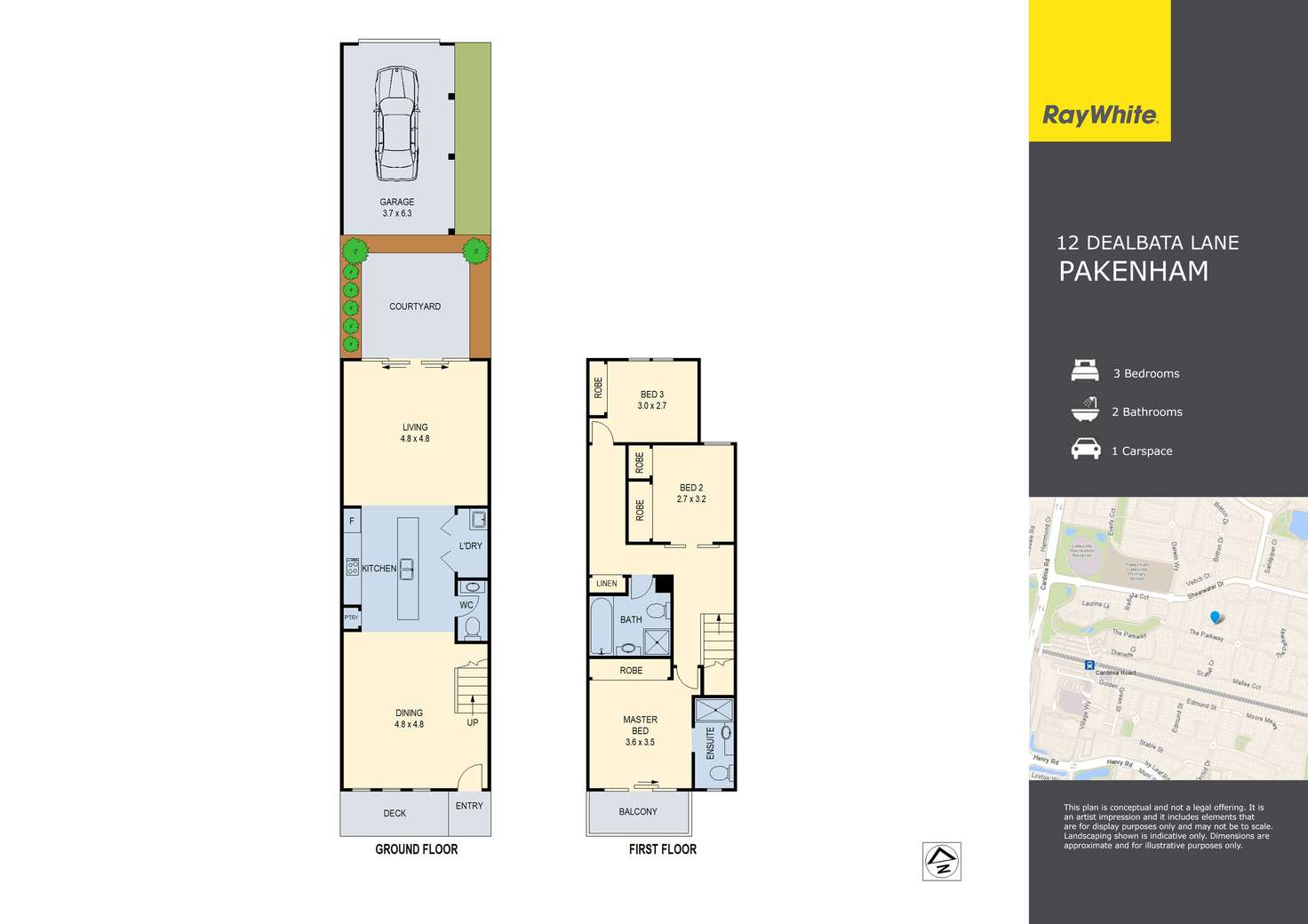 Floorplan of Homely house listing, 12 Dealbata Lane, Pakenham VIC 3810