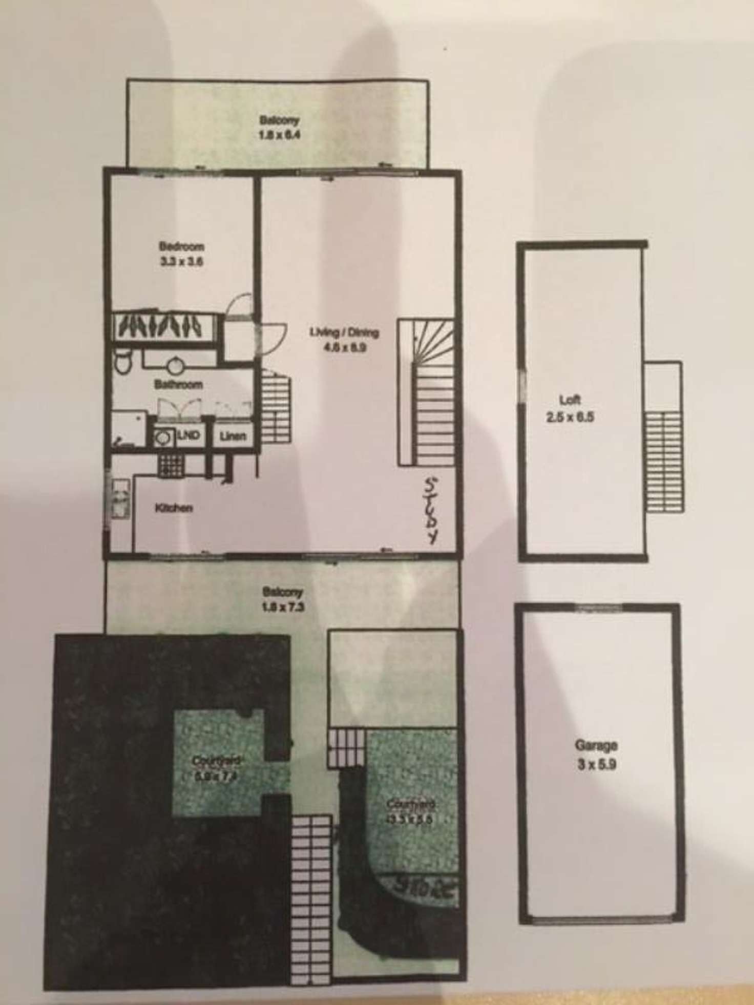 Floorplan of Homely apartment listing, 2a/24 Plunkett Street, Paddington QLD 4064