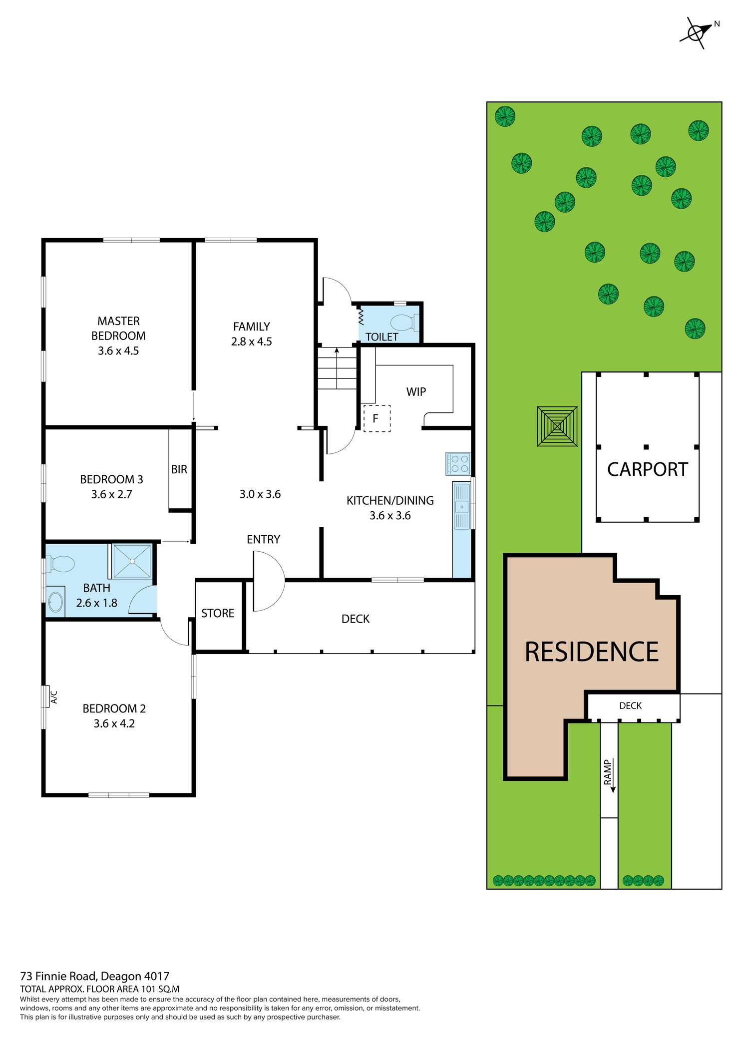 Floorplan of Homely house listing, 73 Finnie Road, Deagon QLD 4017