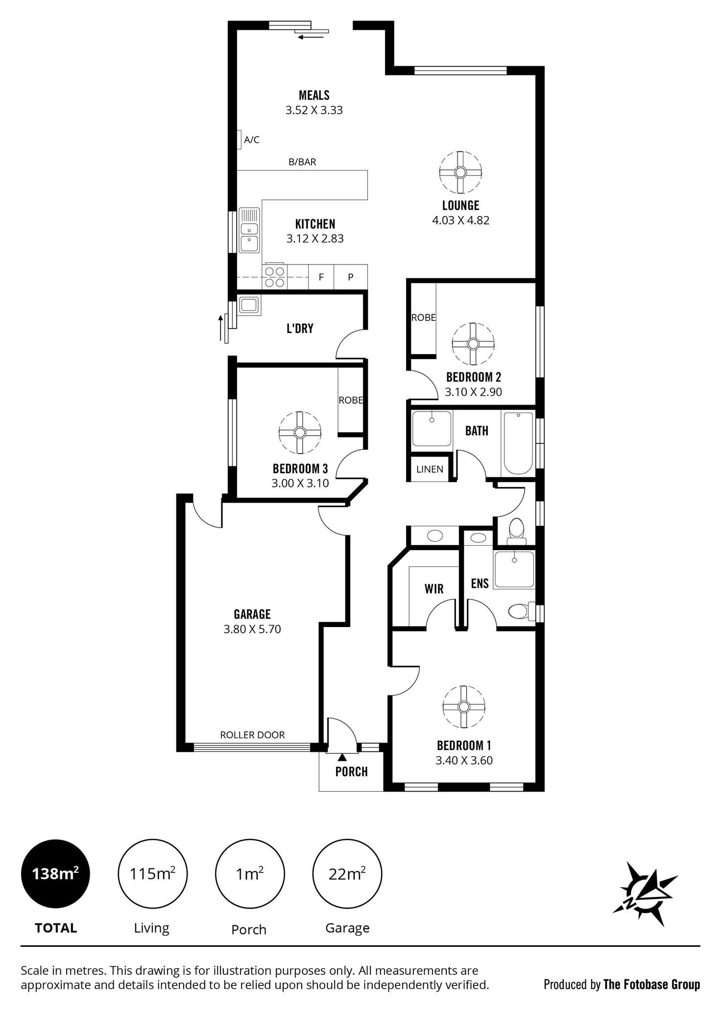 Floorplan of Homely house listing, 34A Dartmouth Street, Davoren Park SA 5113