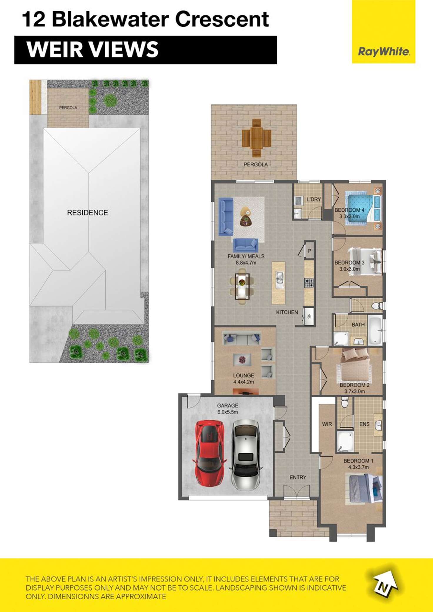 Floorplan of Homely house listing, 12 Blakewater Crescent, Weir Views VIC 3338