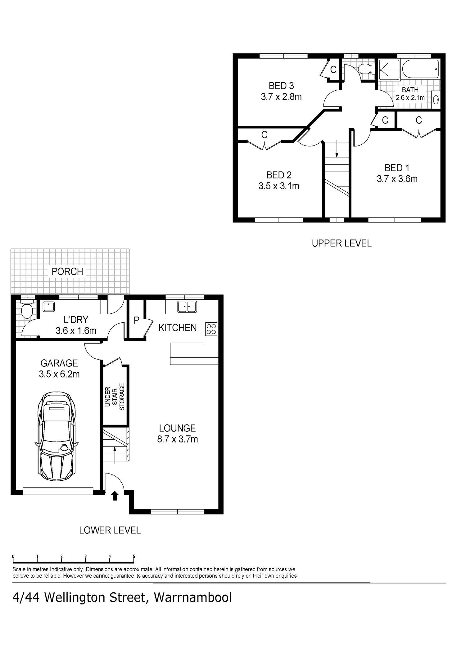 Floorplan of Homely unit listing, 4/44 Wellington Street, Warrnambool VIC 3280