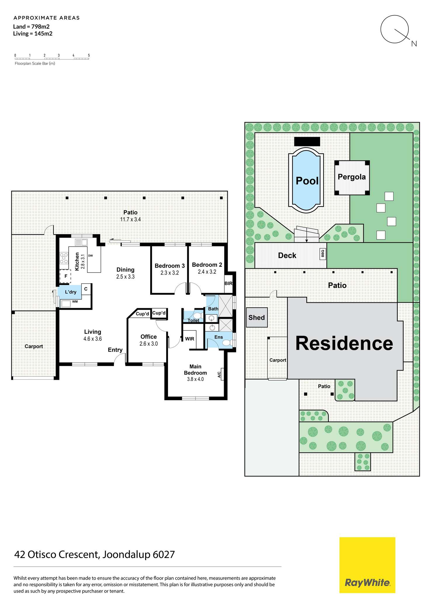 Floorplan of Homely house listing, 42 Otisco Crescent, Joondalup WA 6027