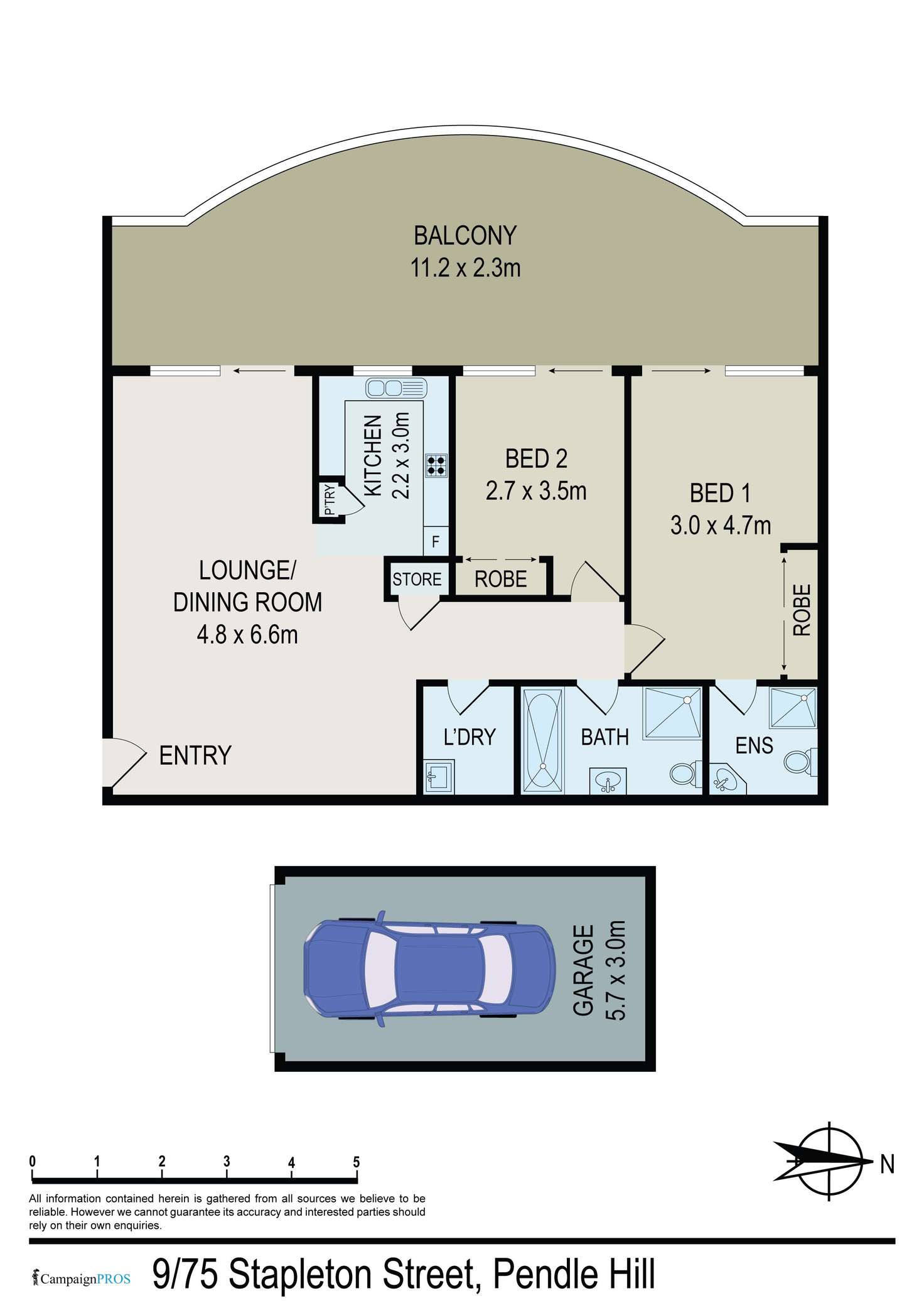 Floorplan of Homely unit listing, 9/75-77 Stapleton Street, Pendle Hill NSW 2145