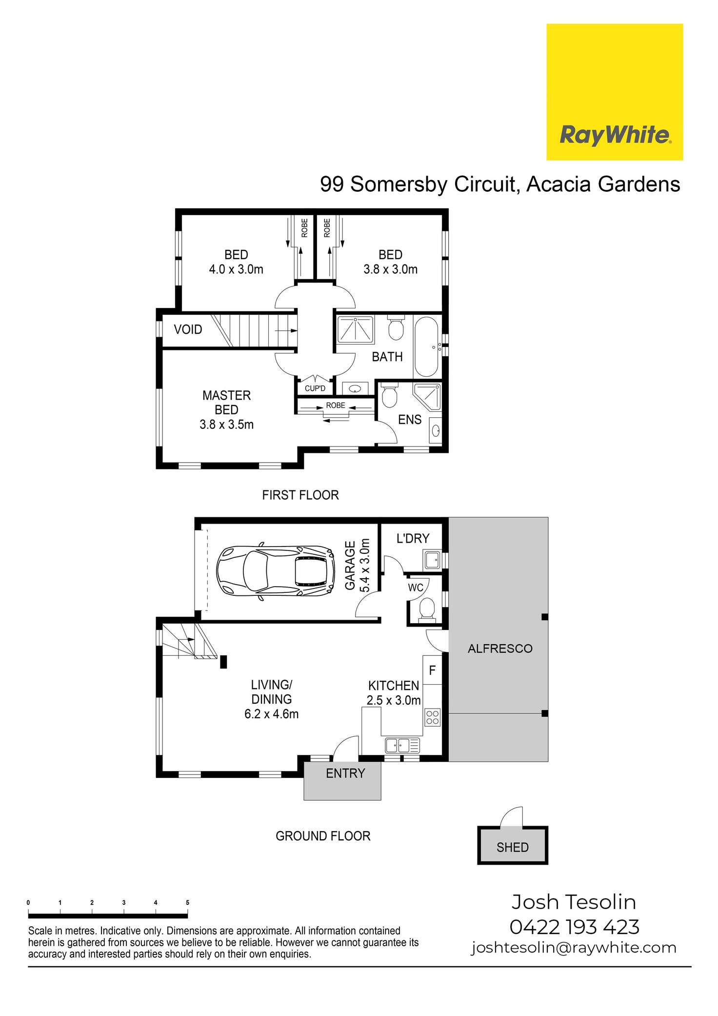 Floorplan of Homely townhouse listing, 99 Somersby Circuit, Acacia Gardens NSW 2763