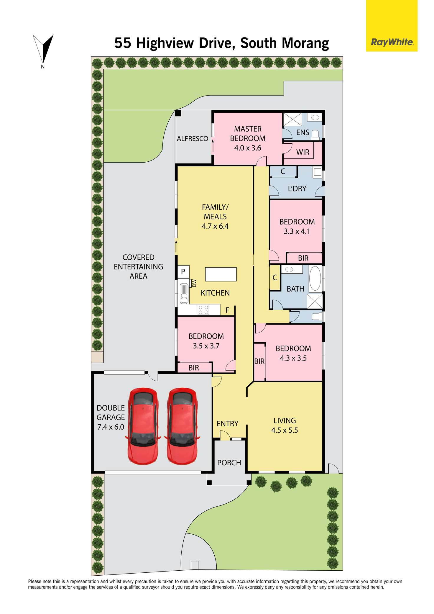 Floorplan of Homely house listing, 55 Highview Drive, South Morang VIC 3752