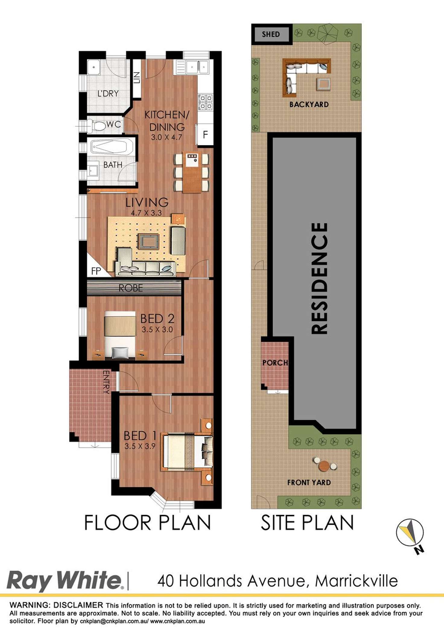 Floorplan of Homely house listing, 40 Hollands Avenue, Marrickville NSW 2204