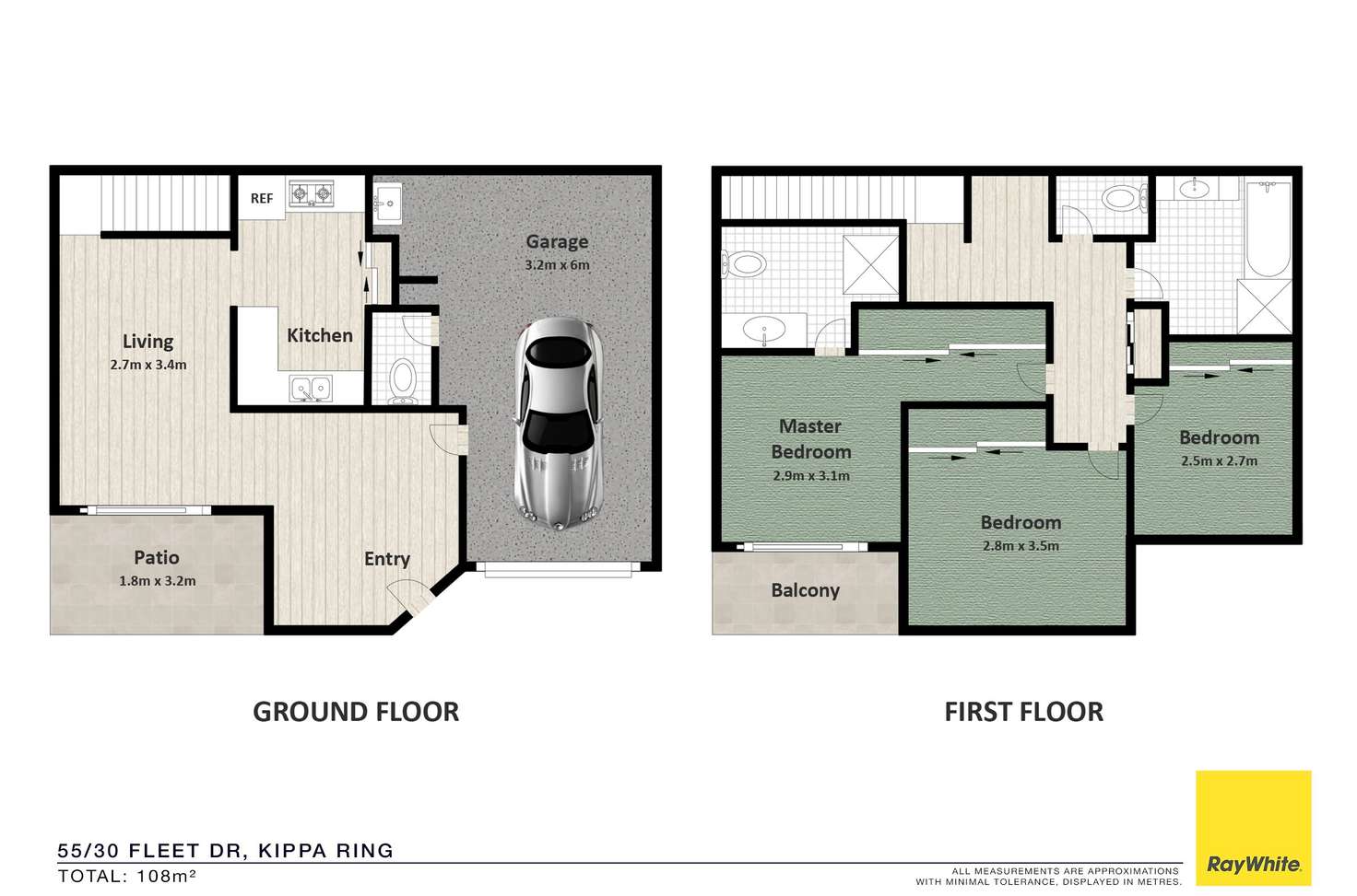 Floorplan of Homely townhouse listing, 55/30 Fleet Drive, Kippa-Ring QLD 4021