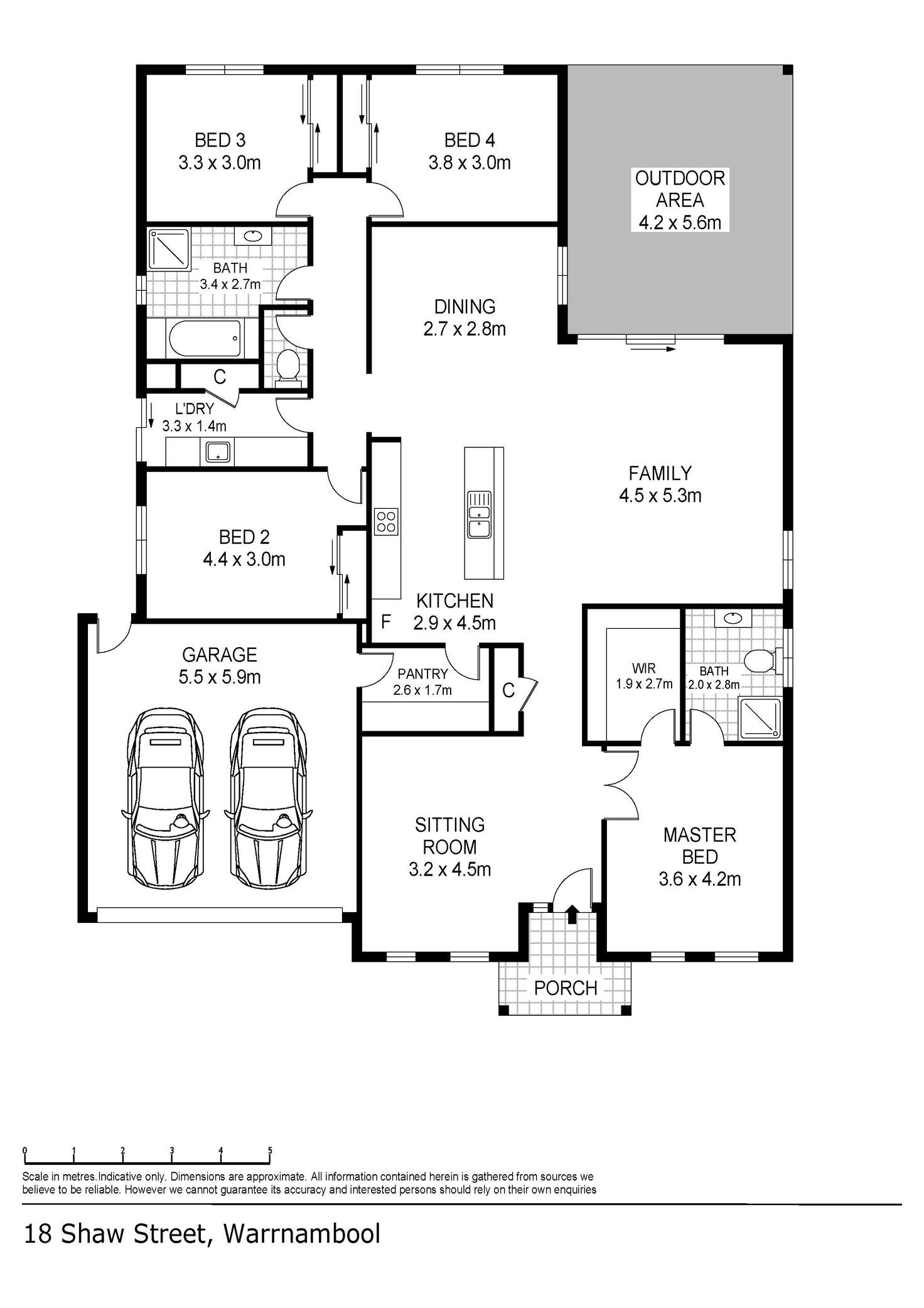 Floorplan of Homely house listing, 18 Shaw Street, Warrnambool VIC 3280