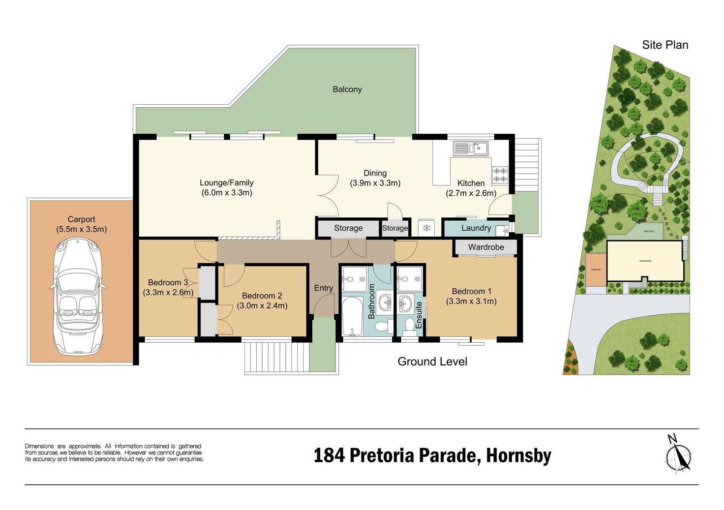 Floorplan of Homely house listing, 184 Pretoria Parade, Hornsby NSW 2077