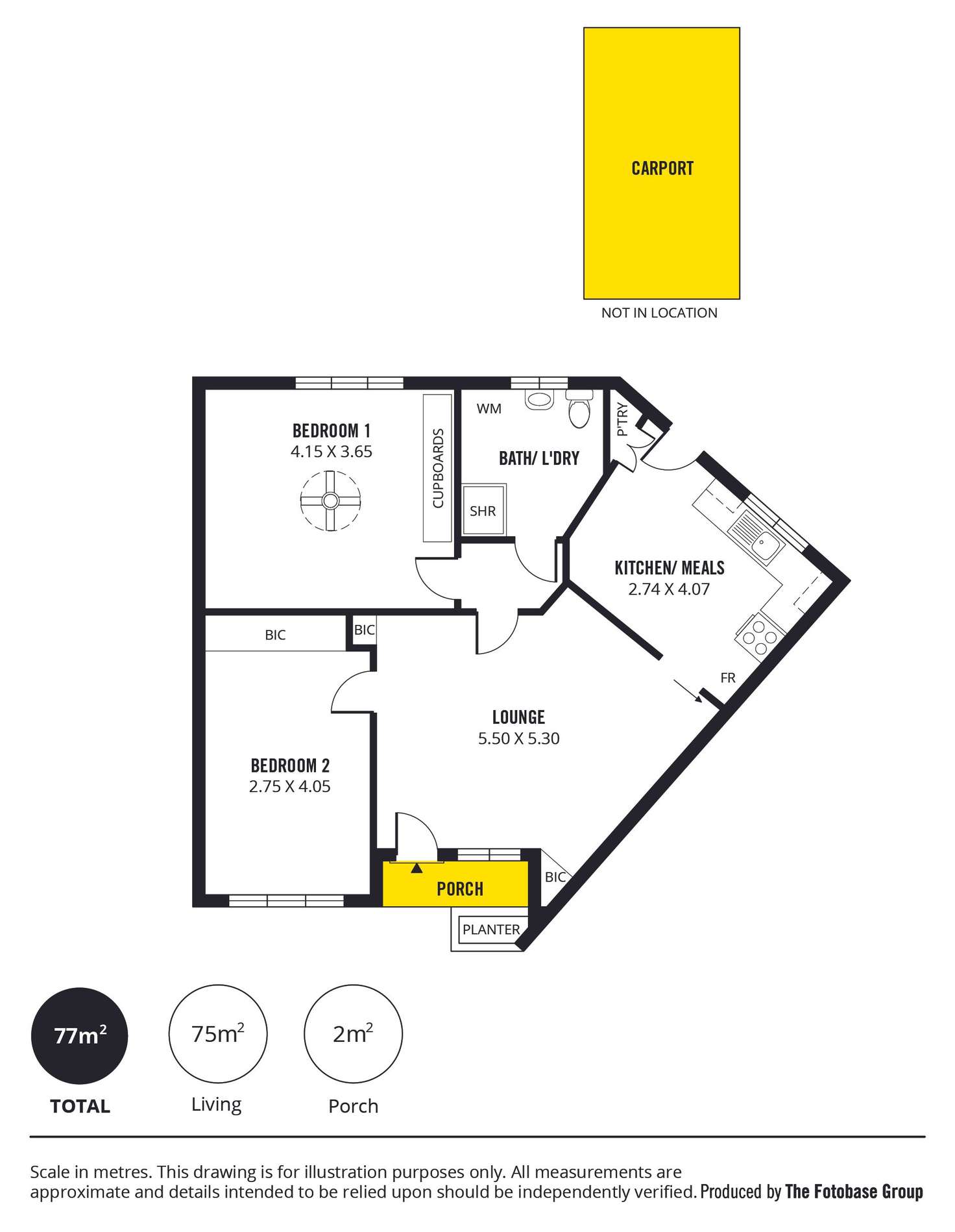 Floorplan of Homely unit listing, 6/151 Anzac Highway, Kurralta Park SA 5037