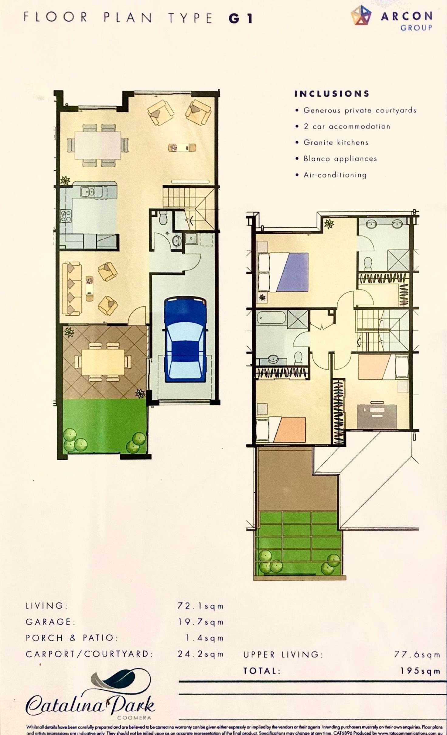 Floorplan of Homely townhouse listing, 115/66 Heathwood Drive, Upper Coomera QLD 4209