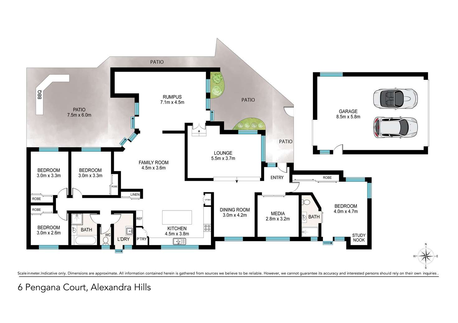 Floorplan of Homely house listing, 6 Pengana Street, Alexandra Hills QLD 4161