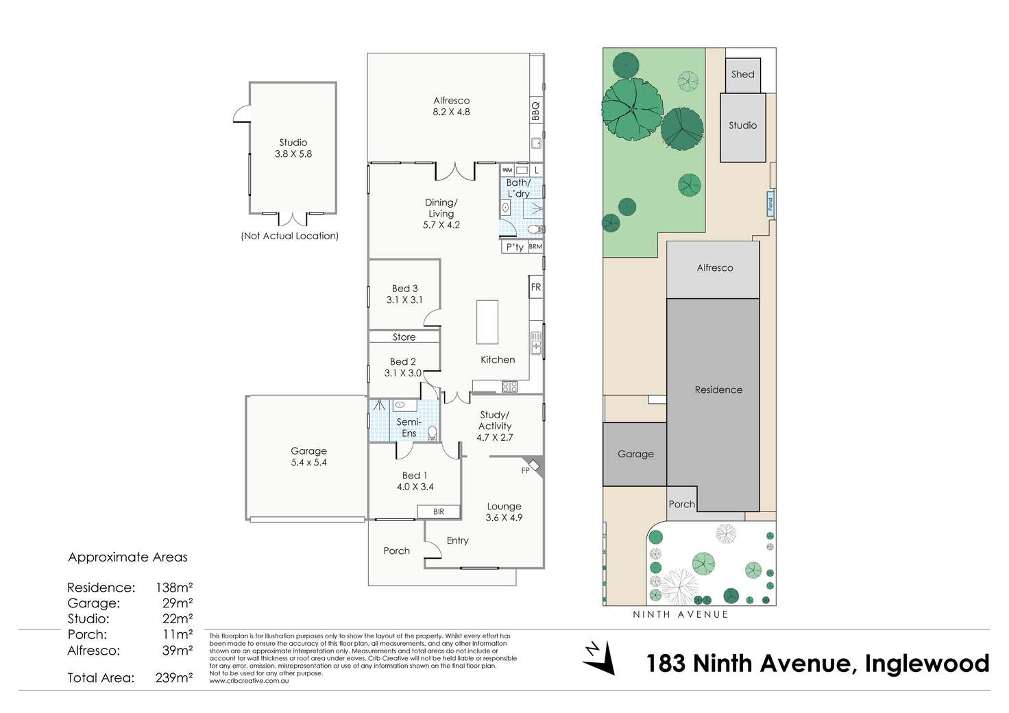 Floorplan of Homely house listing, 183 Ninth Avenue, Inglewood WA 6052