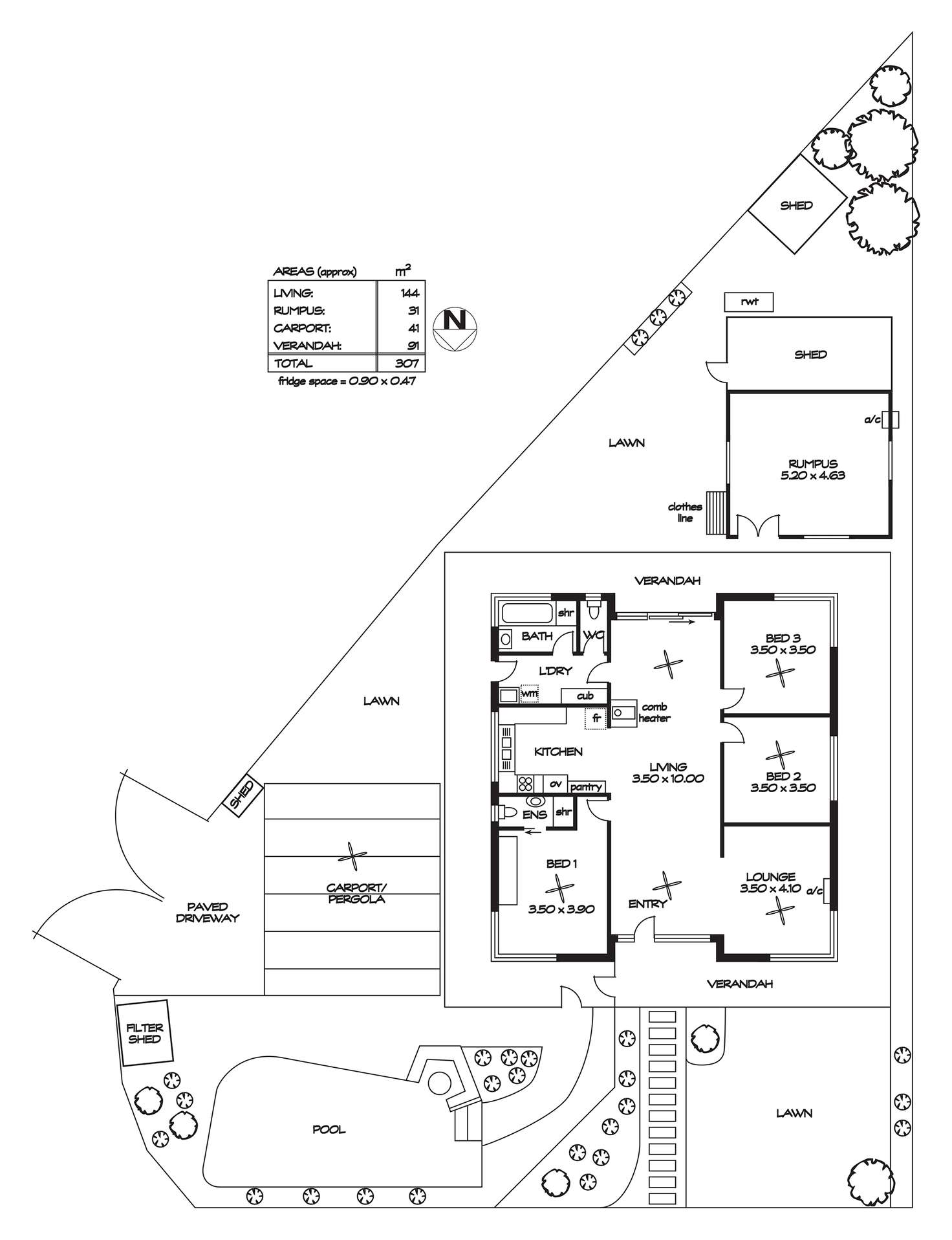 Floorplan of Homely house listing, 32 Carolyn Grove, Athelstone SA 5076