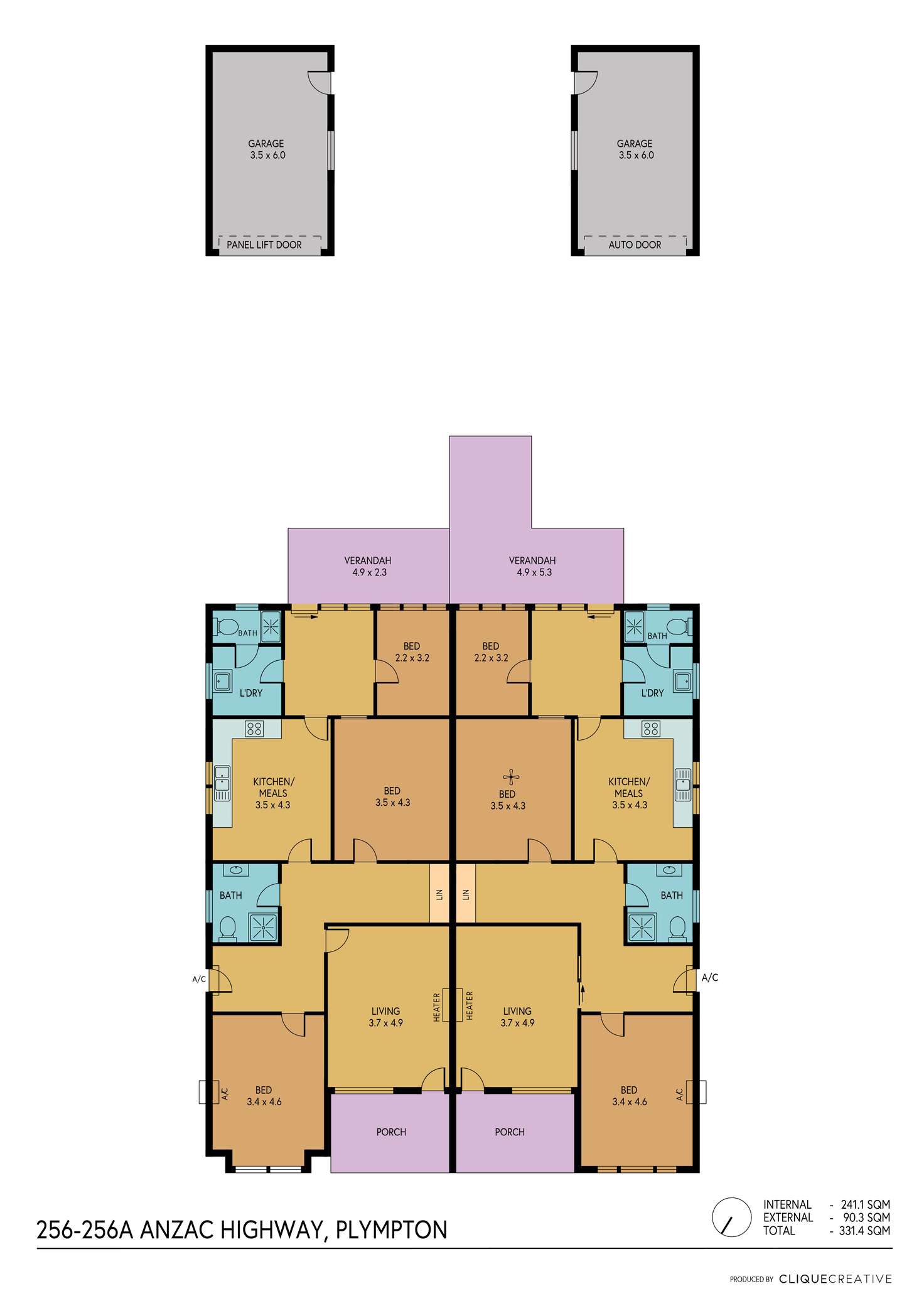 Floorplan of Homely house listing, 256-256A ANZAC Highway, Plympton SA 5038