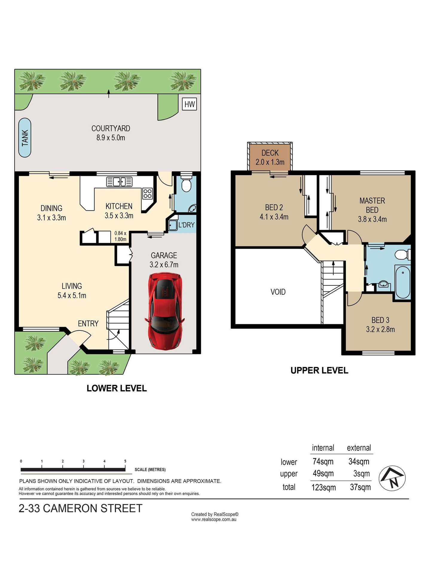 Floorplan of Homely unit listing, 2/33 Cameron Street, Nundah QLD 4012
