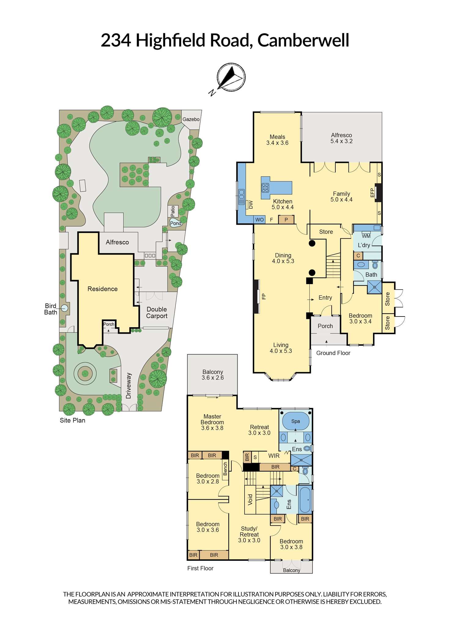 Floorplan of Homely house listing, 234 Highfield Road, Camberwell VIC 3124