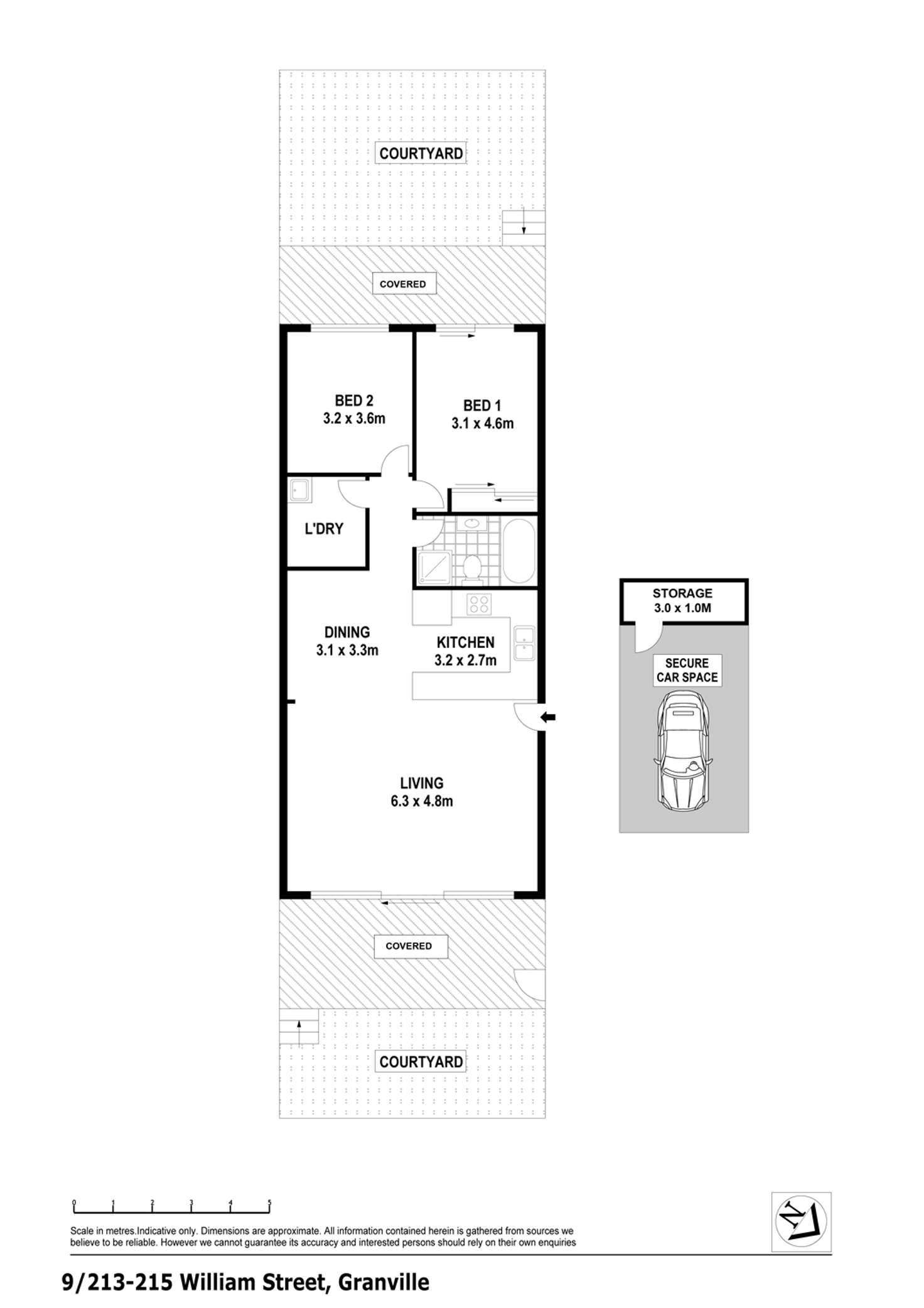 Floorplan of Homely apartment listing, 9/213-215 William Street, Granville NSW 2142