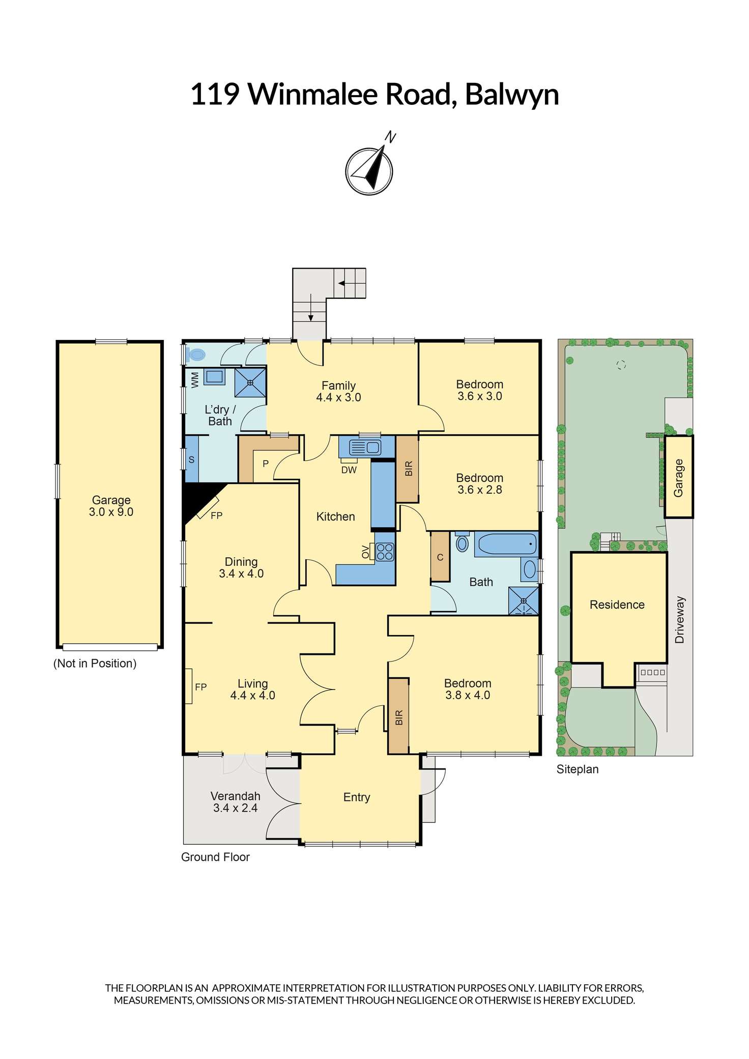 Floorplan of Homely house listing, 119 Winmalee Road, Balwyn VIC 3103