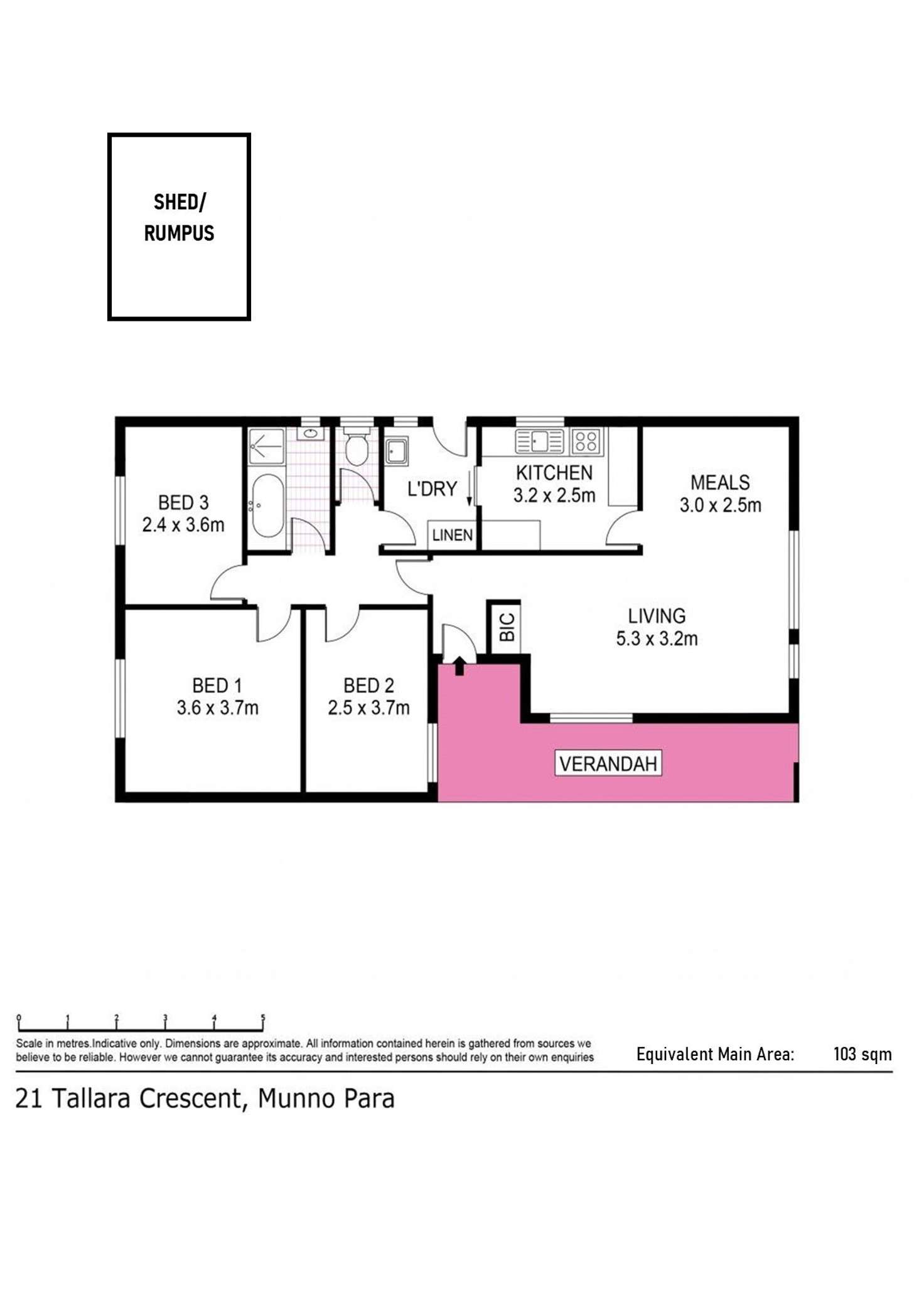 Floorplan of Homely house listing, 21 Tallara Crescent, Munno Para SA 5115