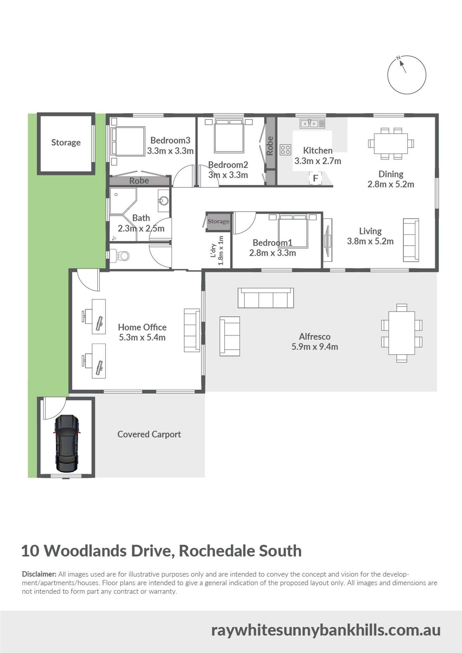 Floorplan of Homely house listing, 10 Woodlands Drive, Rochedale South QLD 4123